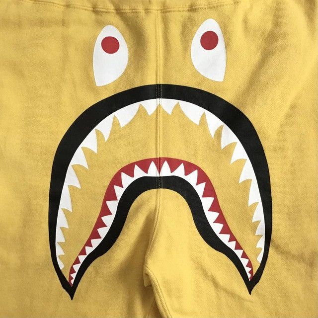 Bape BAPE camo Shark sweat pants yellow a bathing ape ★size L Size US 34 / EU 50 - 3 Thumbnail