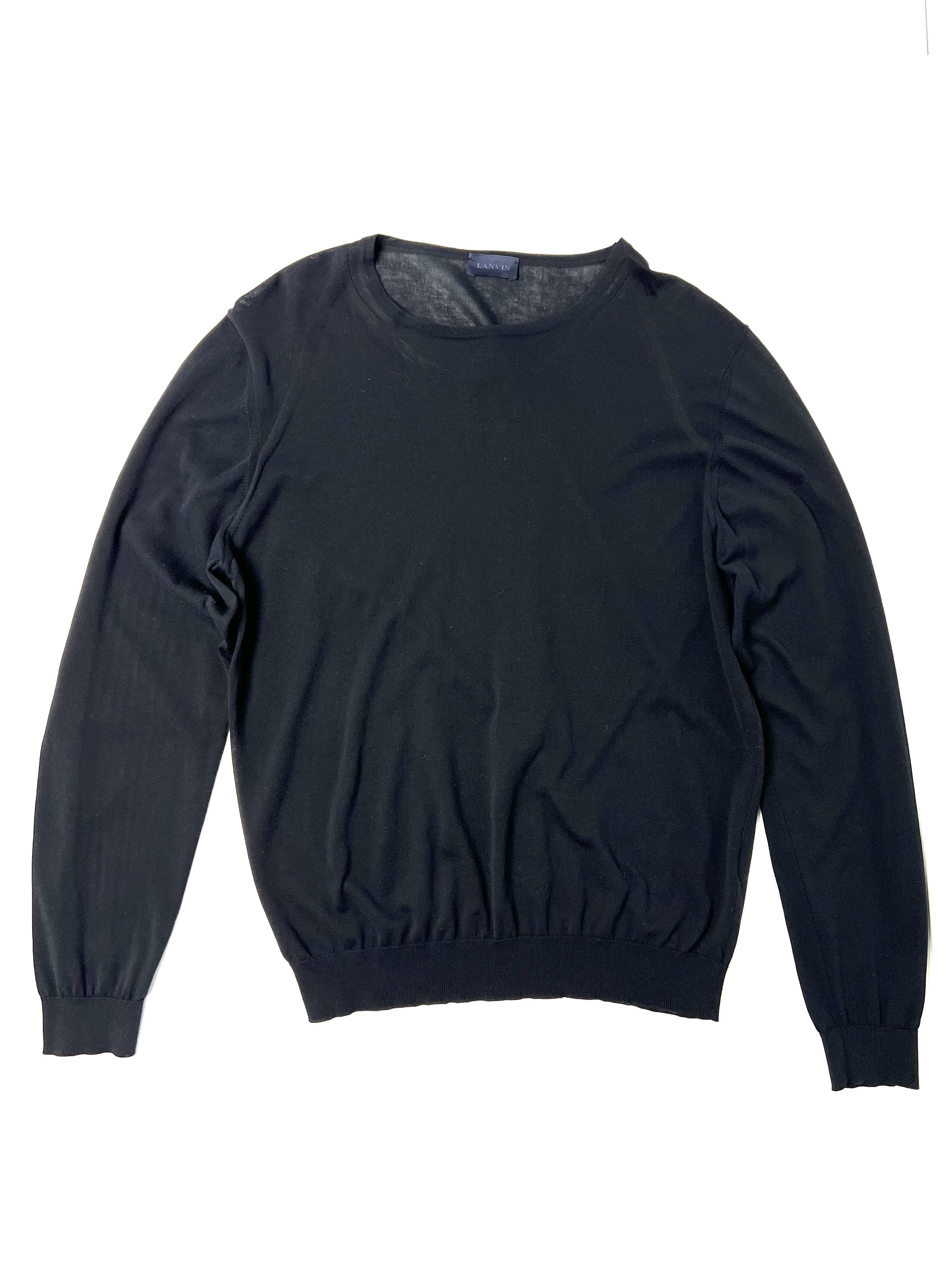Lanvin NEW, LANVIN SUPERFINE KNITED CREWNECK SWEATER, MADE IN ITALY Size US XL / EU 56 / 4 - 1 Thumbnail