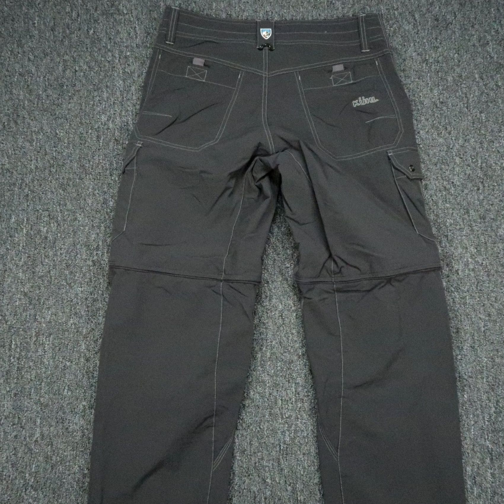 Vintage Kuhl Pants Mens Gray 32x32 Cargo Outdoor Hiking Trouser Stealth Convertible Size US 32 / EU 48 - 5 Thumbnail