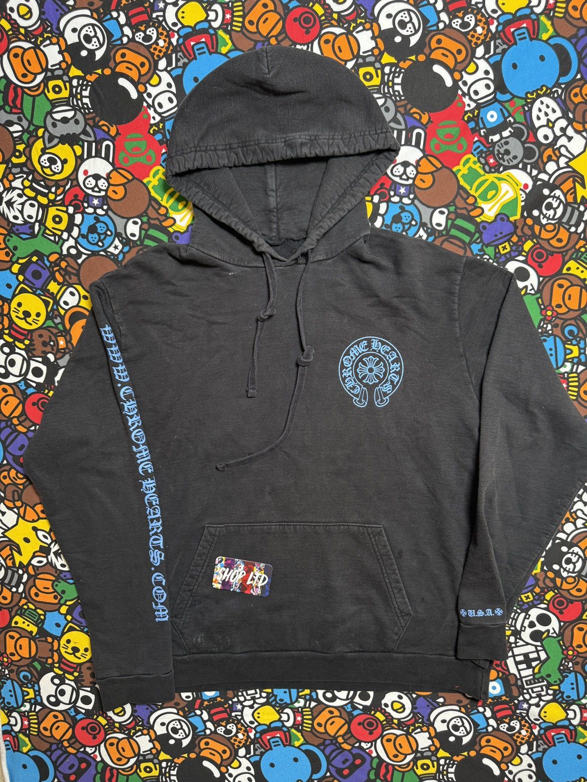 Chrome Hearts Chrome Hearts Black/Blue Online Exclusive Pullover Hoodie Size US L / EU 52-54 / 3 - 2 Thumbnail