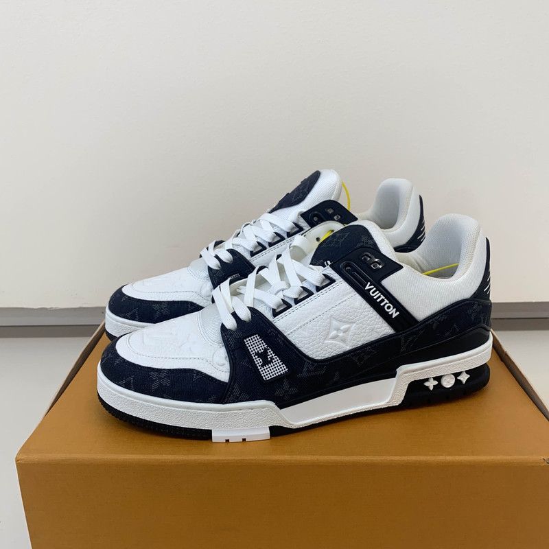 Louis Vuitton Panda Print Low-Top Fashion Sneakers 0079