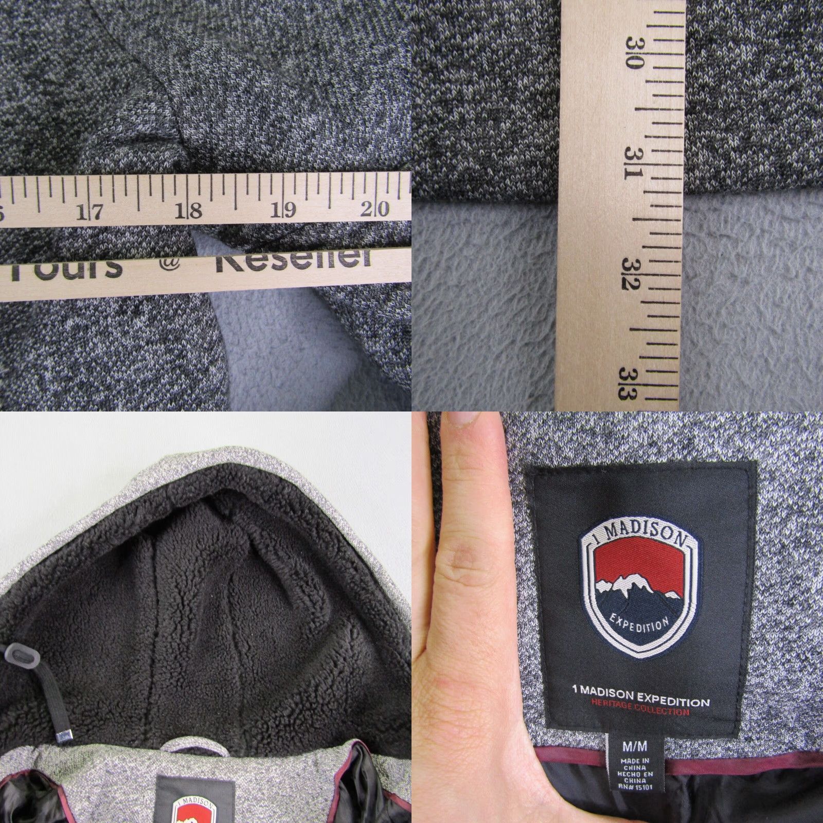 Vintage VINTAGE 1 Madison Expedition Jacket Womens Medium Gray Heritage Collection Fleece Coat Size M / US 6-8 / IT 42-44 - 8 Thumbnail