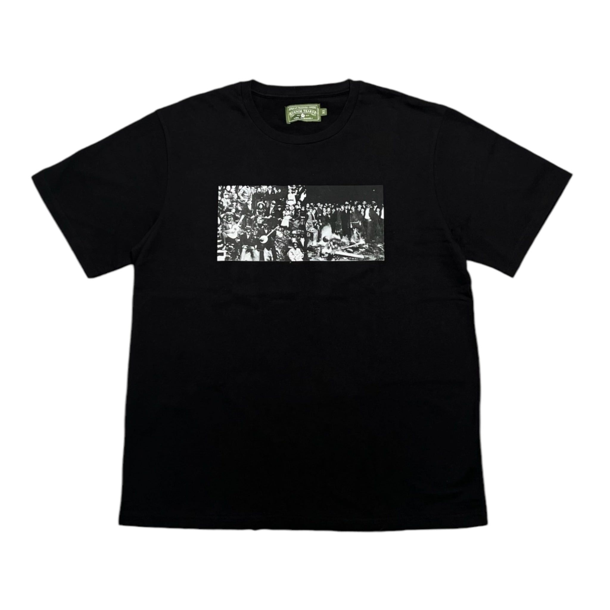 DENIM TEARS Denim Tears Virginia 1619 Tee Shirt Black Sz XL