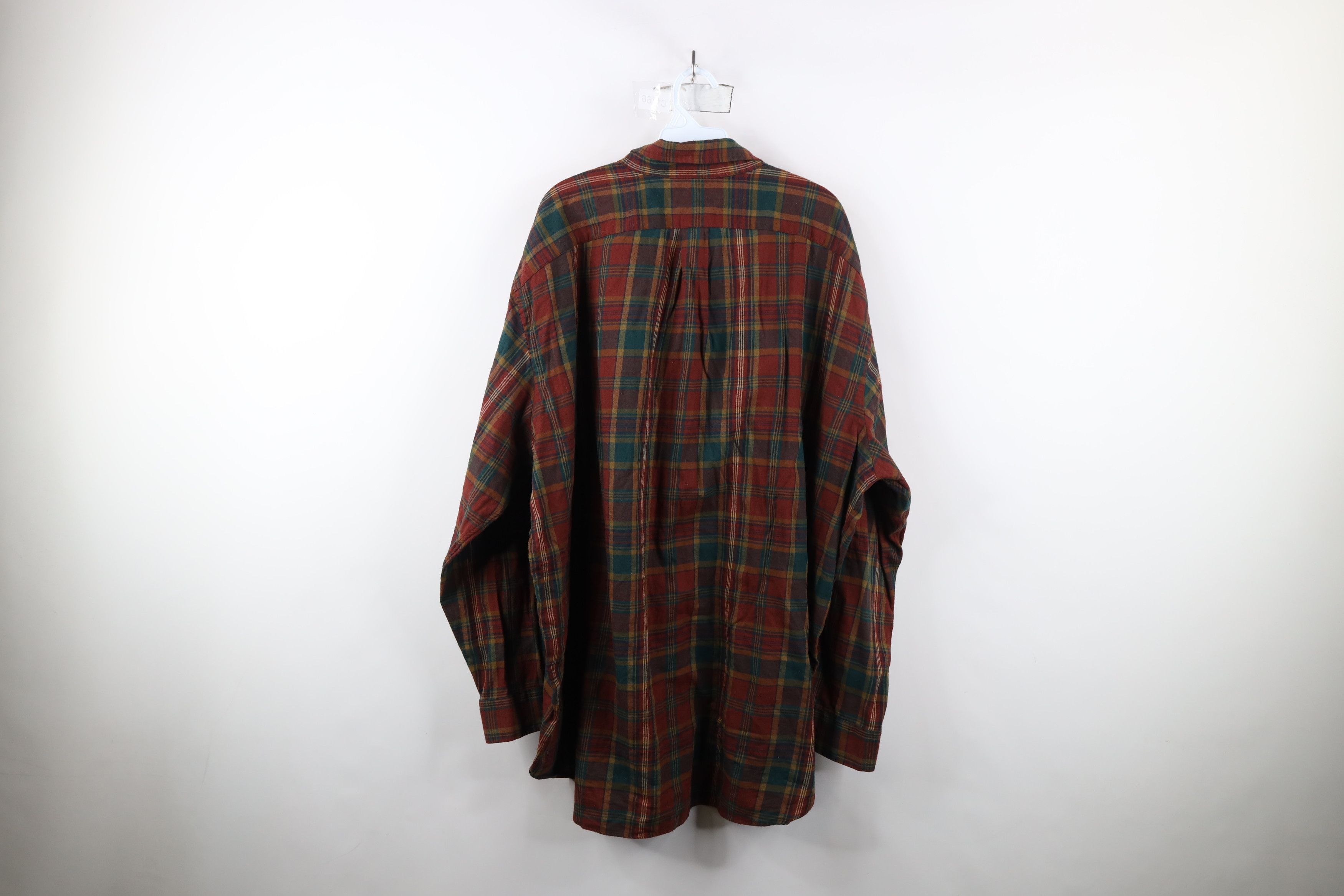 Ralph Lauren × Vintage Vintage 90s Ralph Lauren Flannel Collared Button Down Shirt Size US XXL / EU 58 / 5 - 10 Thumbnail