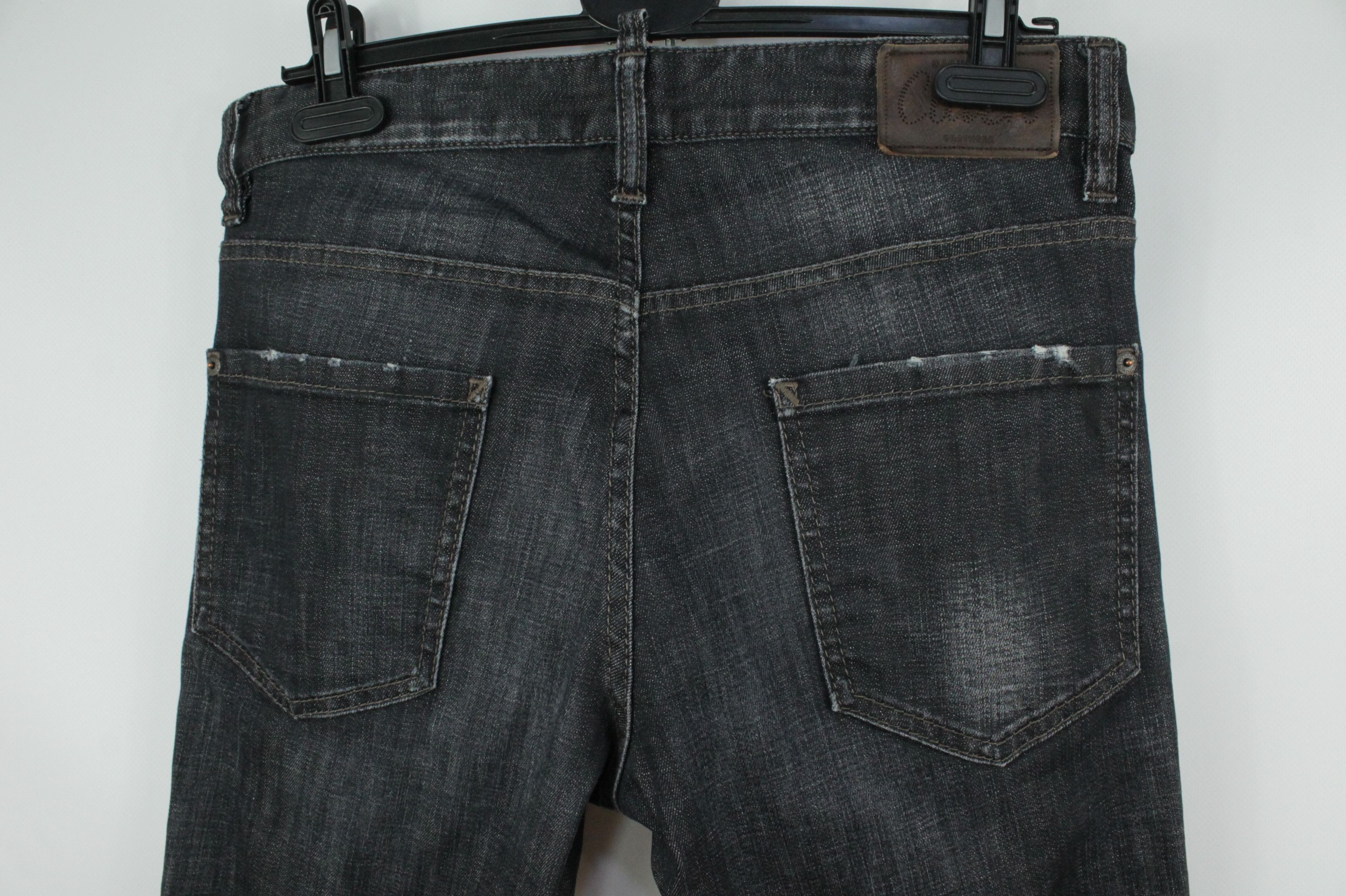 Dsquared2 Dsquared2 Cool Guy Slim Fit Distressed Black Denim Jeans Size US 32 / EU 48 - 11 Thumbnail