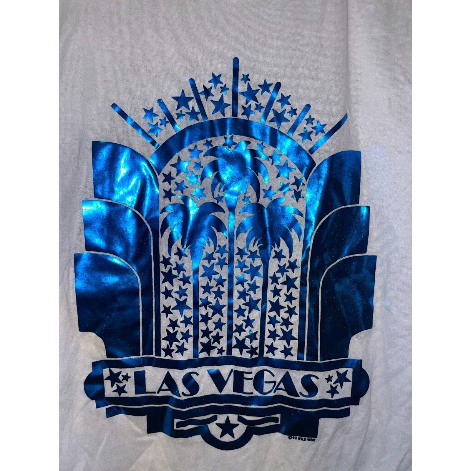 Jerzees Vintage Las Vegas Shirt Blue Casino Nevada White S Tee Size US S / EU 44-46 / 1 - 2 Thumbnail