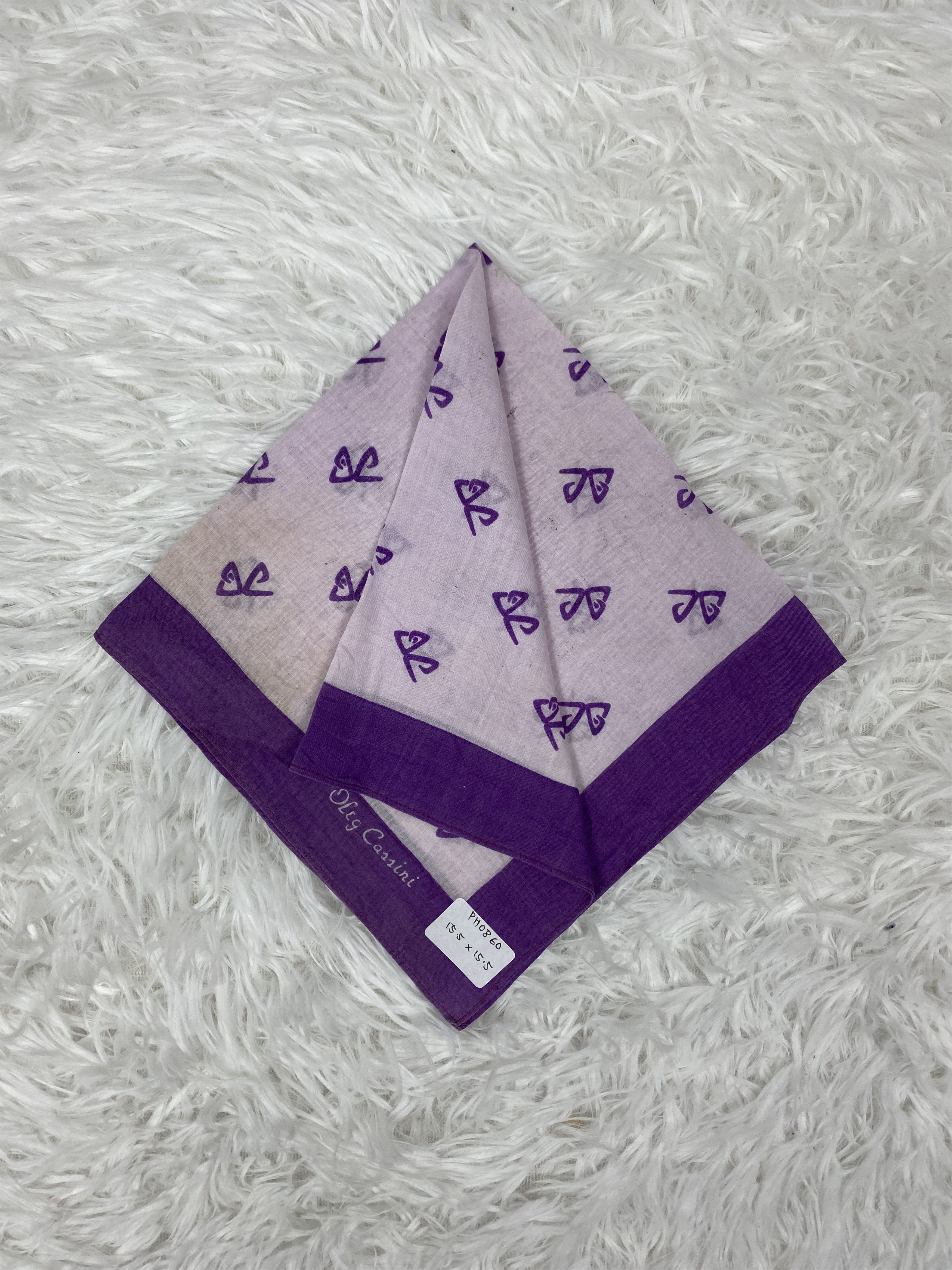 Oleg Cassini × Vintage Vintage Oleg Cassini Handkerchief Neckerchief PH0860 Size ONE SIZE - 1 Thumbnail