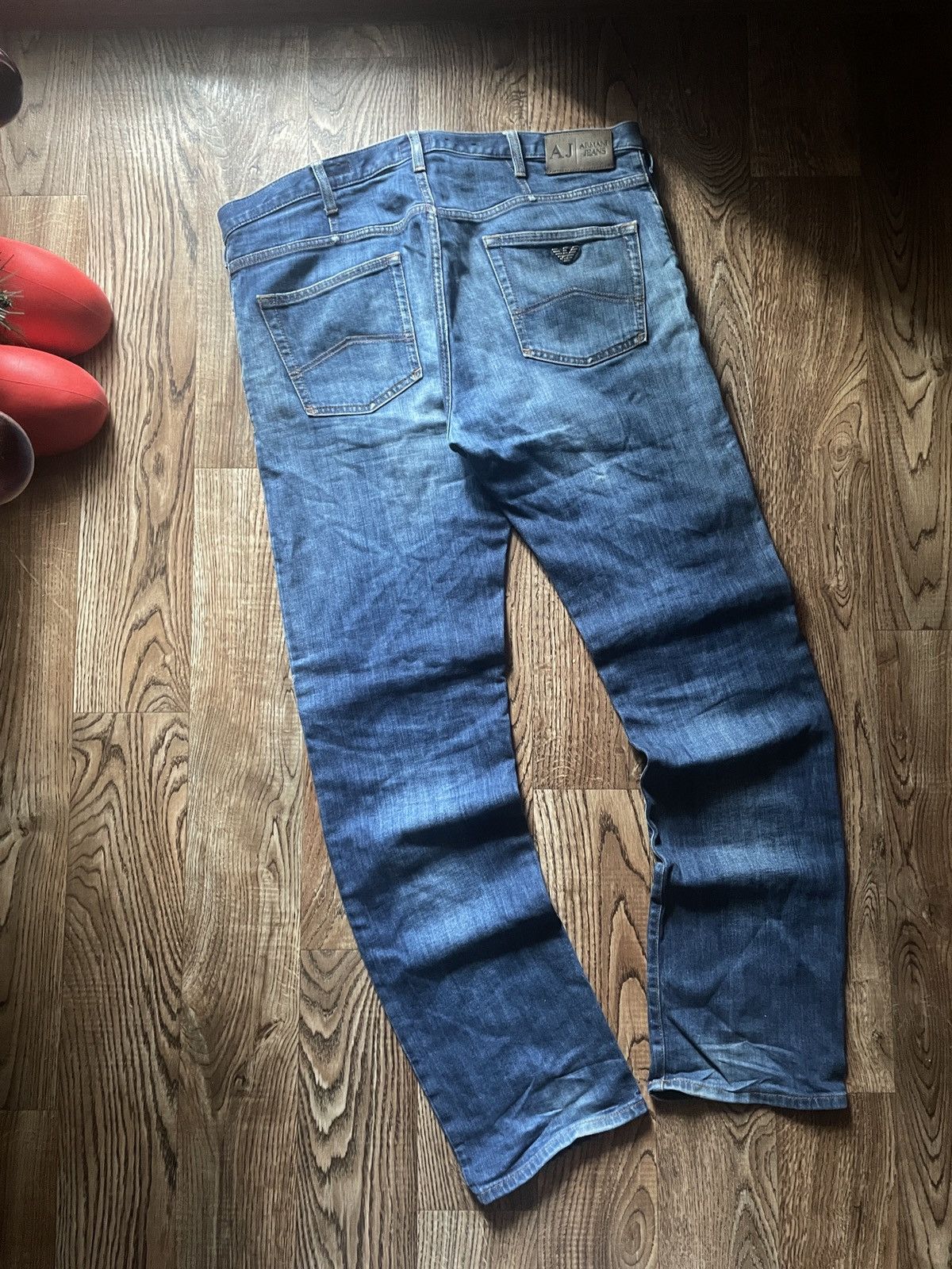 Armani Armani Jeans Metal Logo Pants Blue Mens 38 Size US 38 / EU 54 - 1 Thumbnail