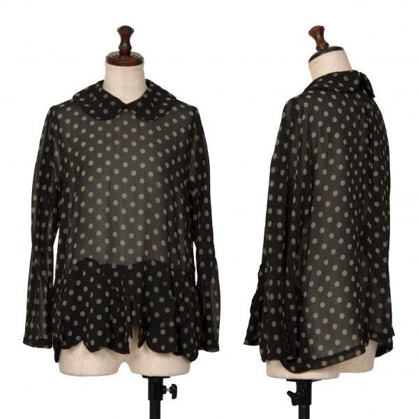 Comme des Garcons COMME des GARCONS Black Polka Dot Top- DMC Size US S / EU 44-46 / 1 - 1 Thumbnail