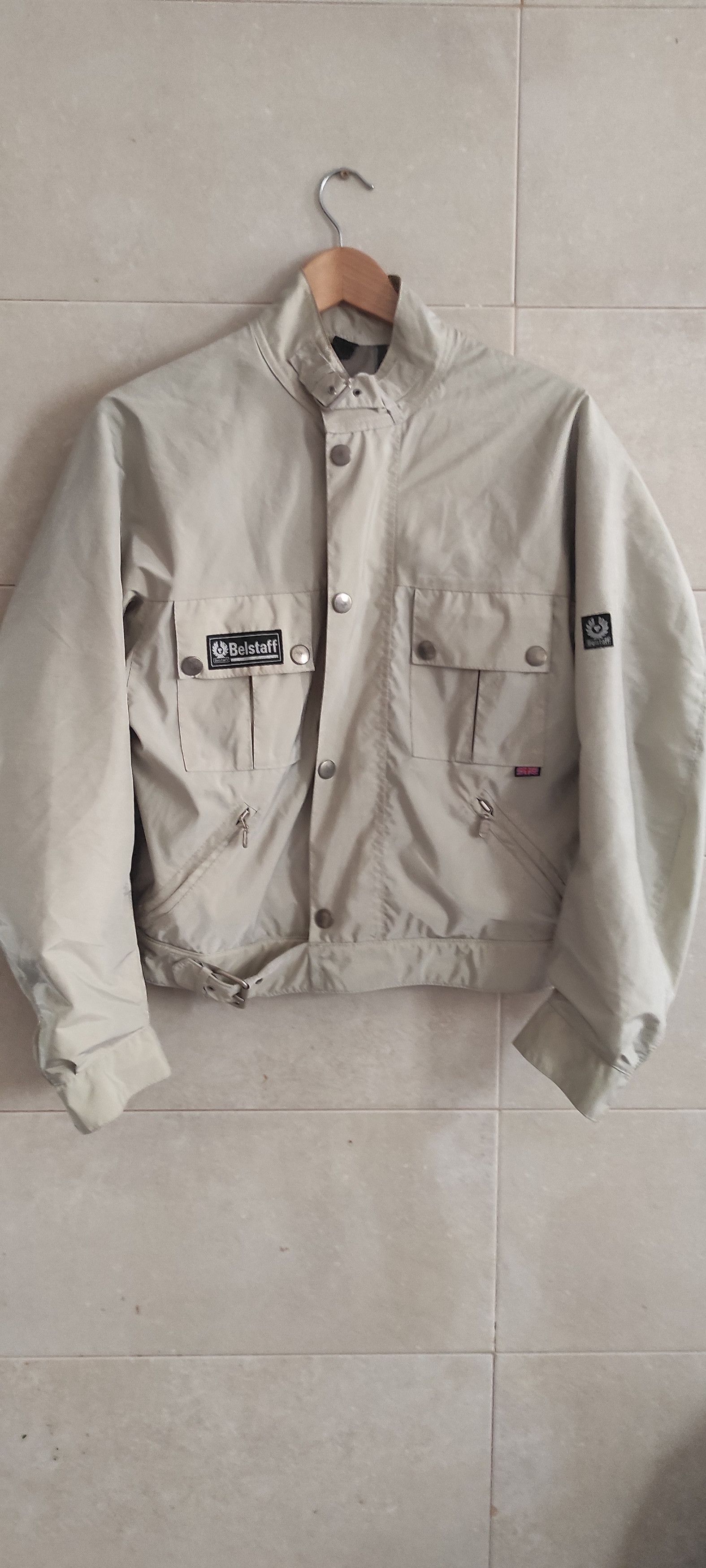 Belstaff Belstaff Nylon Beige Biker Motorcycle Jacket Size 44 Size US S / EU 44-46 / 1 - 3 Thumbnail