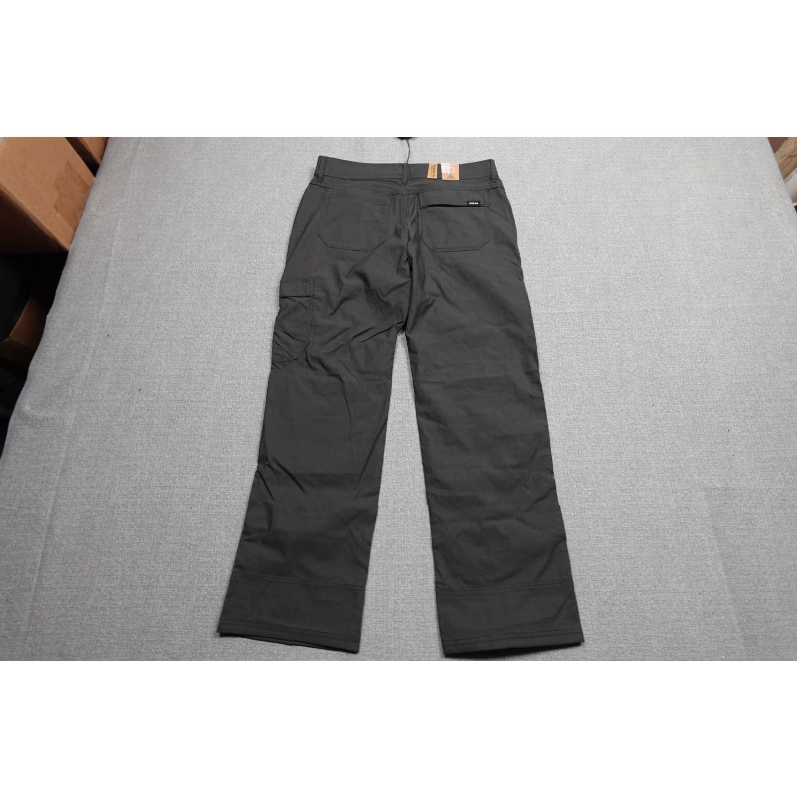 Prana prAna Stretch Zion Pant II Mens 31x30 Dark Iron Cargo Pants Stretch DWR Zip Front Pockets Travel Casual Holiday Fall Spring Summer Size US 31 - 4 Thumbnail