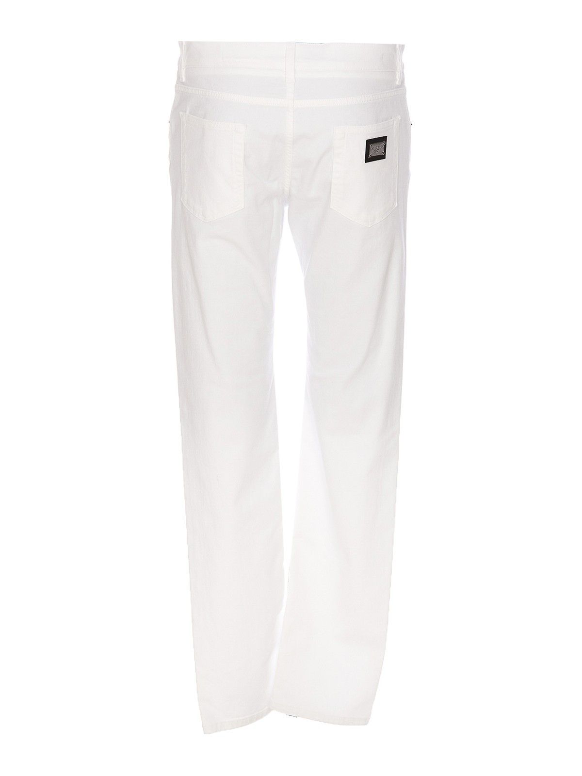 Dolce & Gabbana o1y0125 Logo Jeans in White Size US 28 / EU 44 - 2 Thumbnail