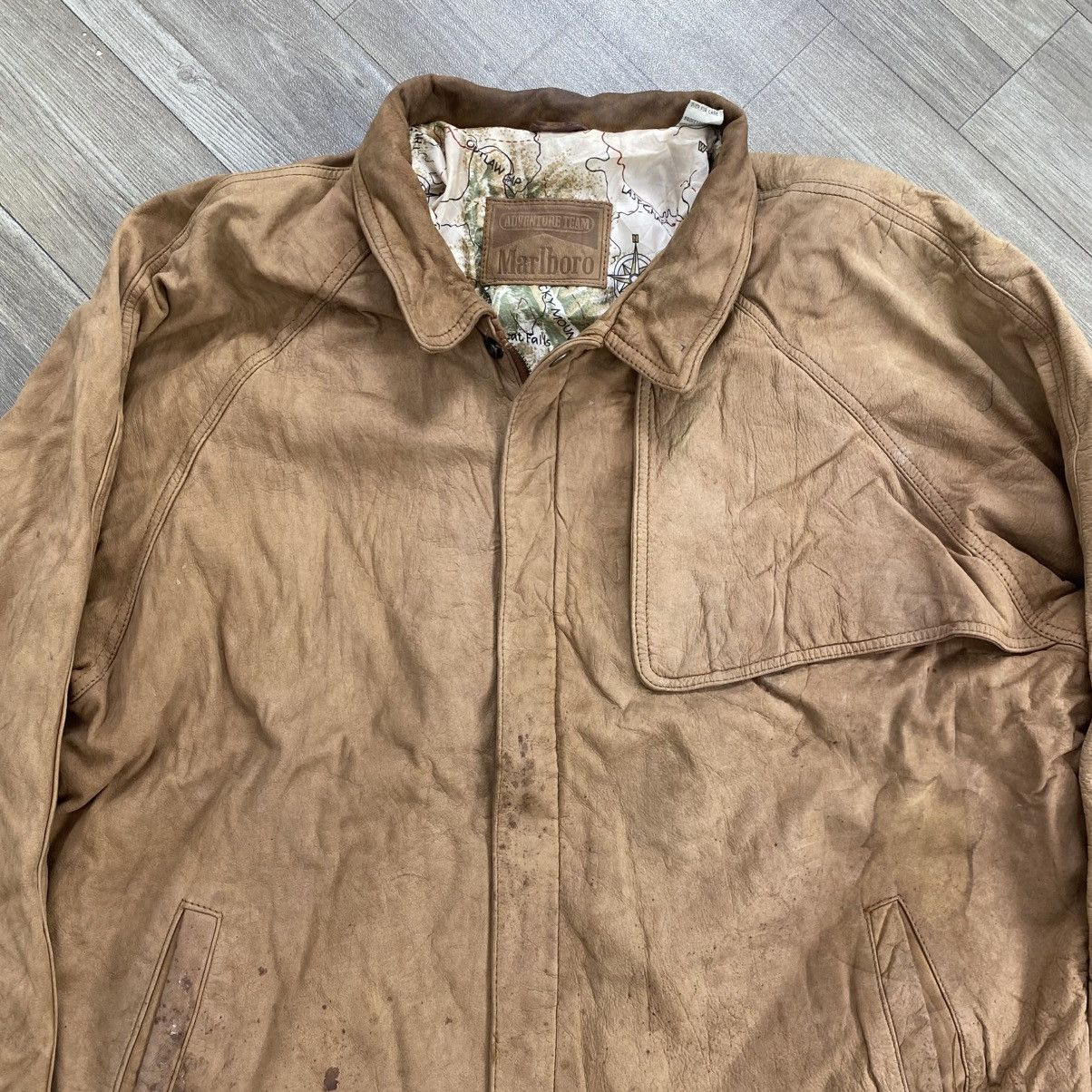 Marlboro 1990s Vintage Marlboro Adventure Suede Leather Jacket Size US M / EU 48-50 / 2 - 3 Thumbnail