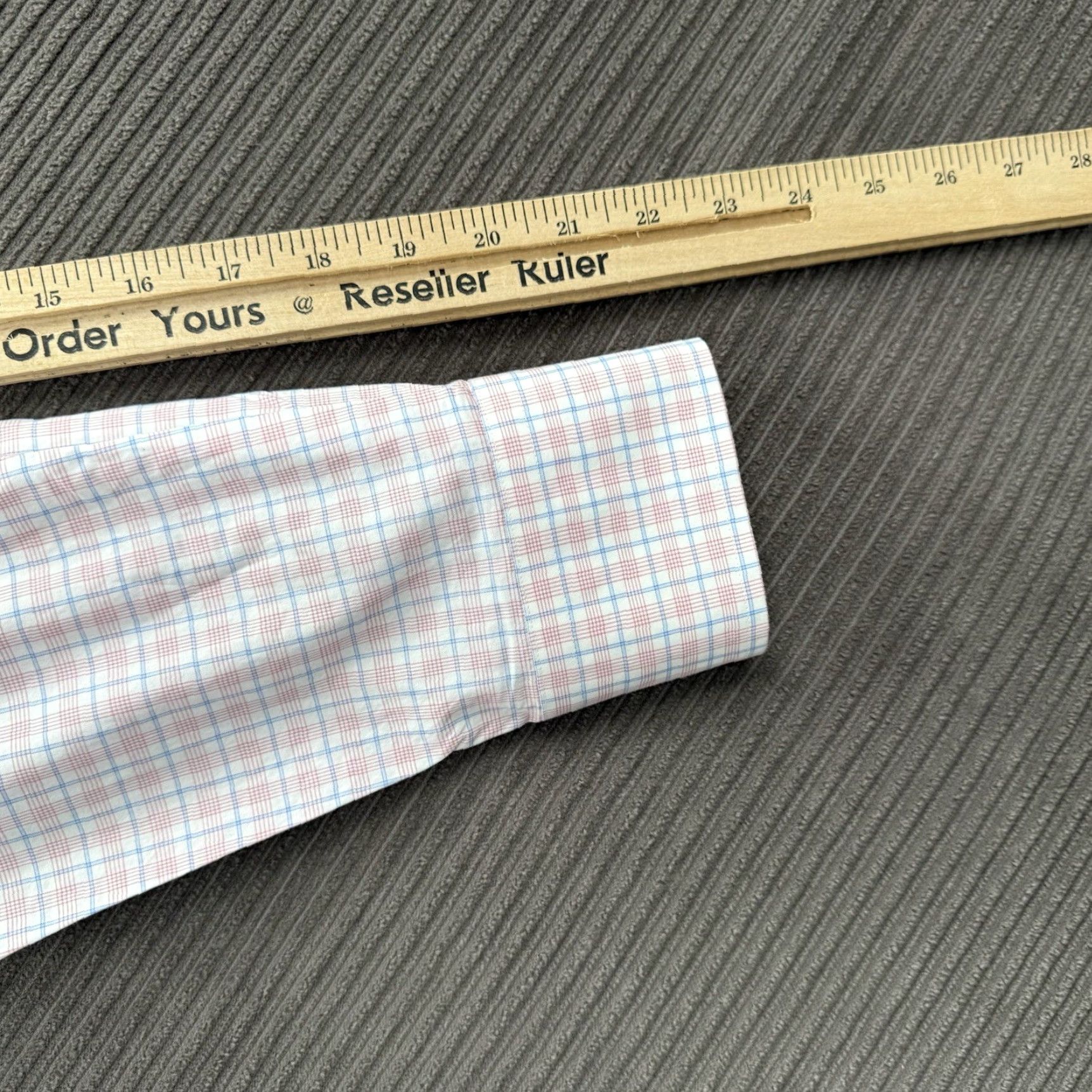 Proper Cloth Proper Cloth Shirt Men Dress Shirt Long Sleeve Check Pattern Multicolor Office 16 46in Regular Modern Preppy Mens Size US L / EU 52-54 / 3 - 6 Thumbnail