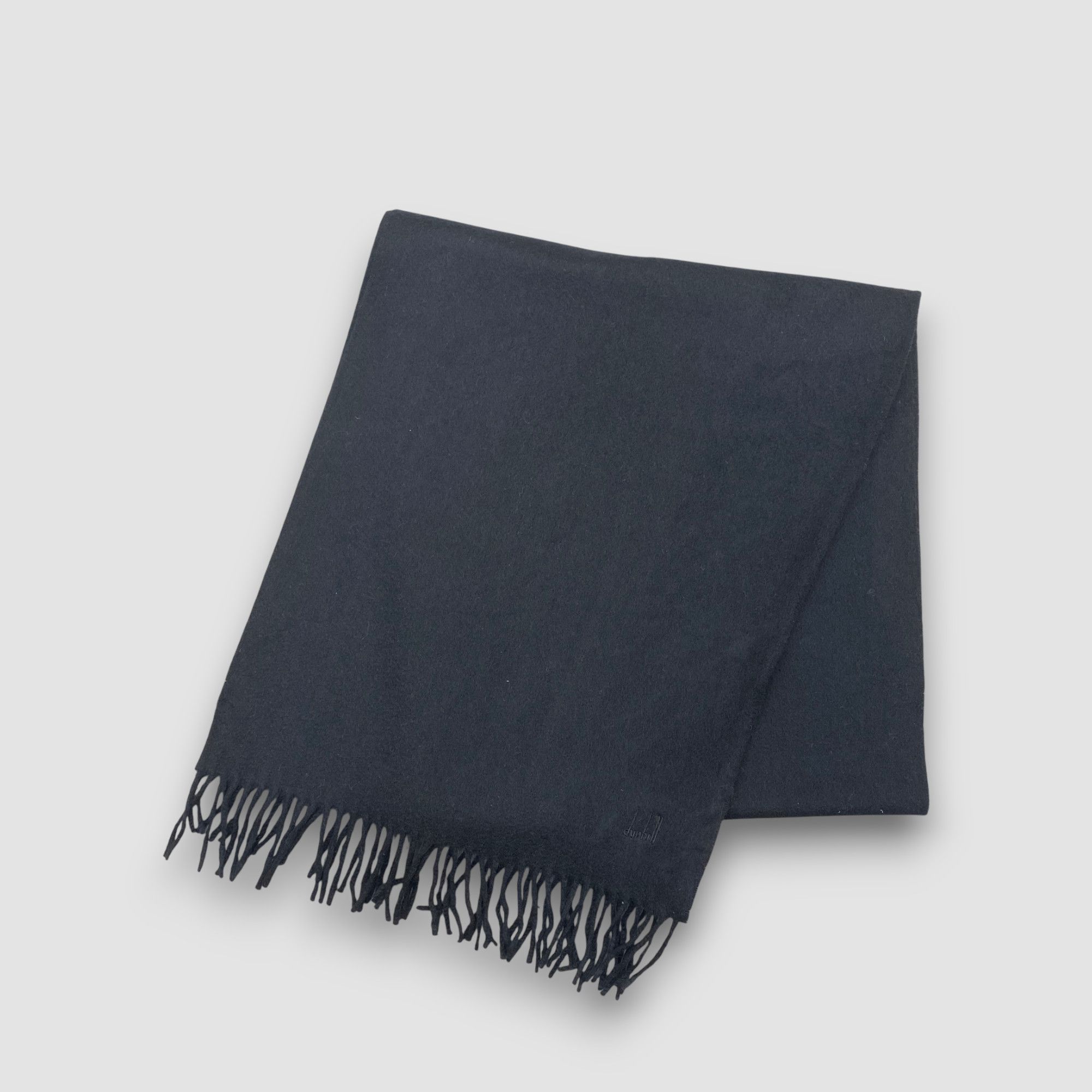 Alfred Dunhill Vintage Dunhill Scarf Muffler Wool Cashmere Winter Scarves Size ONE SIZE - 3 Thumbnail
