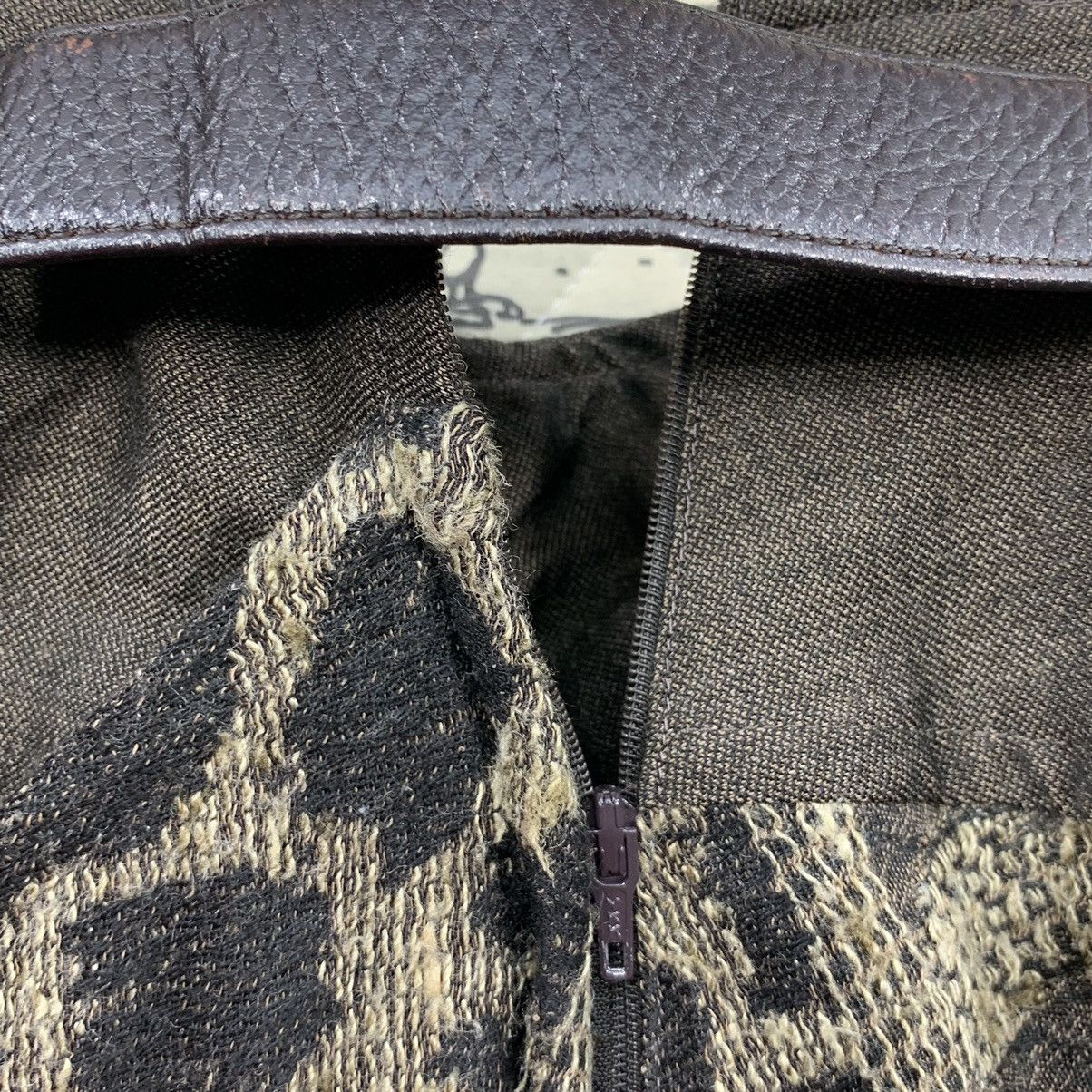 Very Rare Italian Mode Snake Skin Layer Overlay Punk Skirt