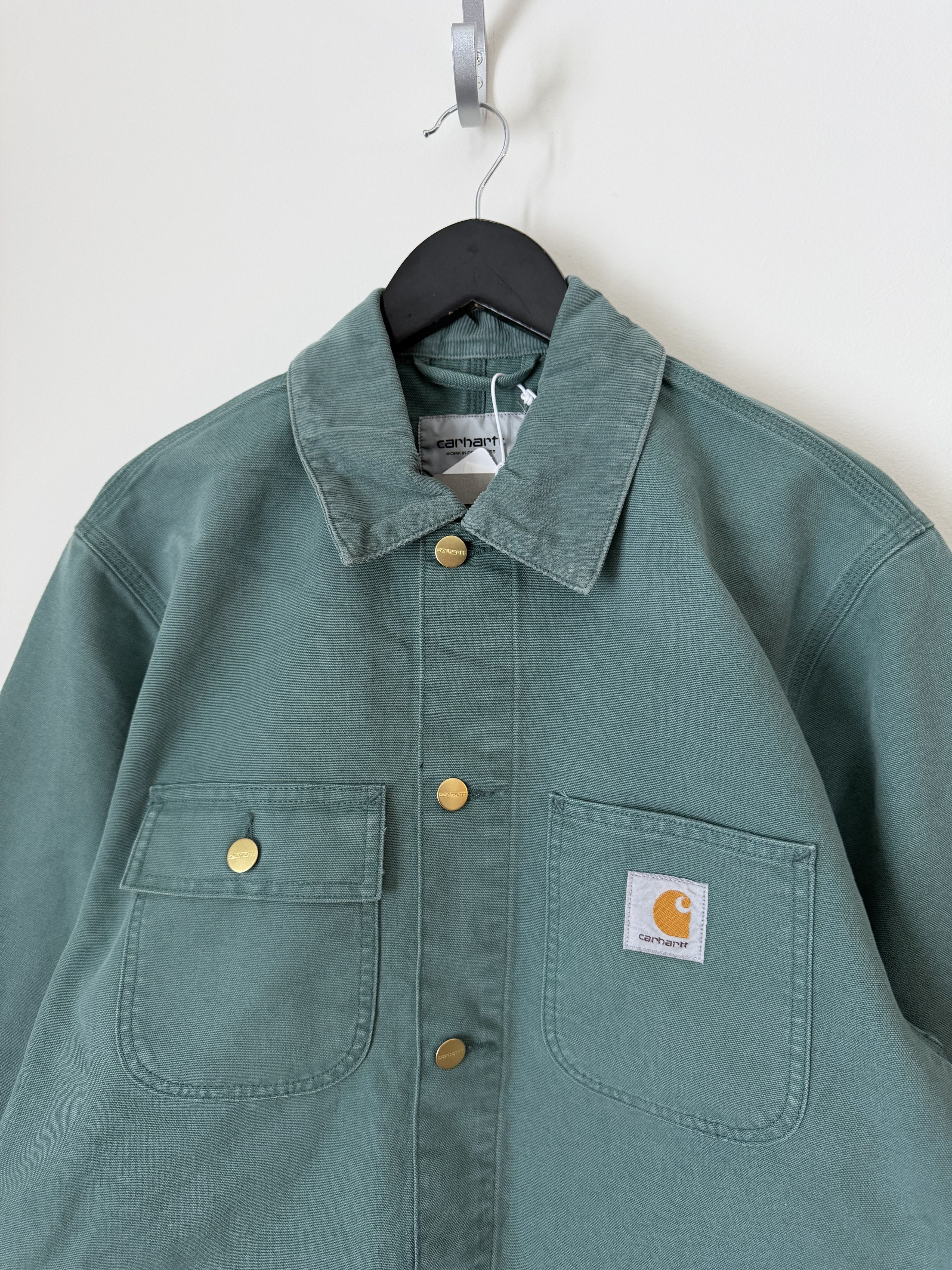 Carhartt Wip Carhartt WIP Michigan Coat in Silver Pine Green Stone Canvas Size US XL / EU 56 / 4 - 2 Thumbnail