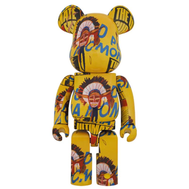 image of Medicom Bearbrick Bearbrick Jean-Michel Basquiat in Yellow, Men's