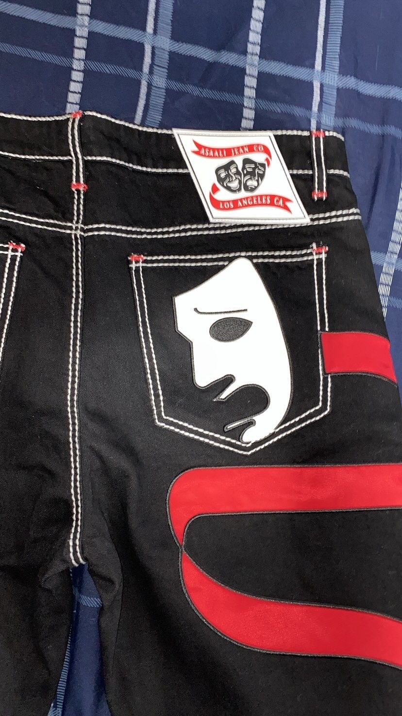 Asaali Asaali Laugh Now Cry Later Denim Jeans Size US 36 / EU 52 - 2 Thumbnail
