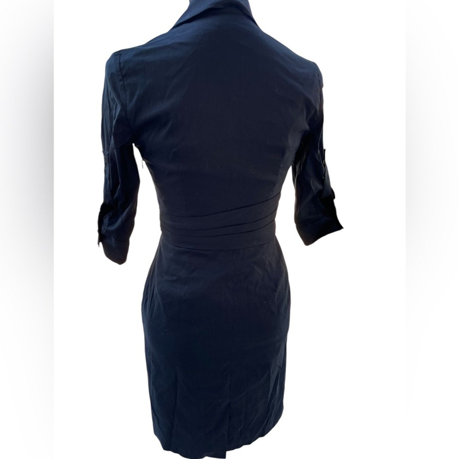 Ann Taylor Vintage Ann Taylor Classic Black Long Sleeve Dress Size XS / US 0-2 / IT 36-38 - 2 Thumbnail