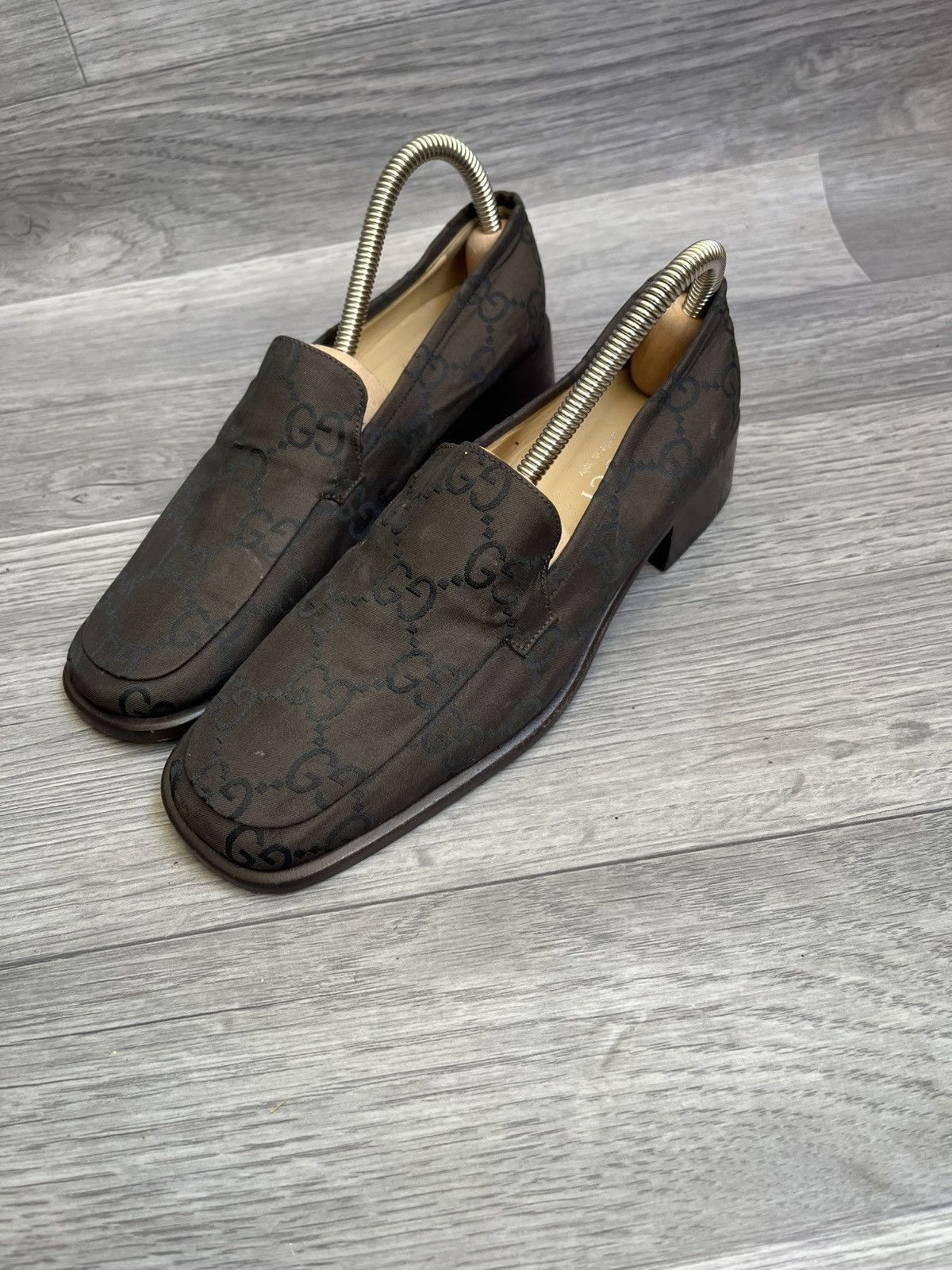Gucci Gucci gg print penny loafers sz 37 Size US 7 / IT 37 - 3 Thumbnail