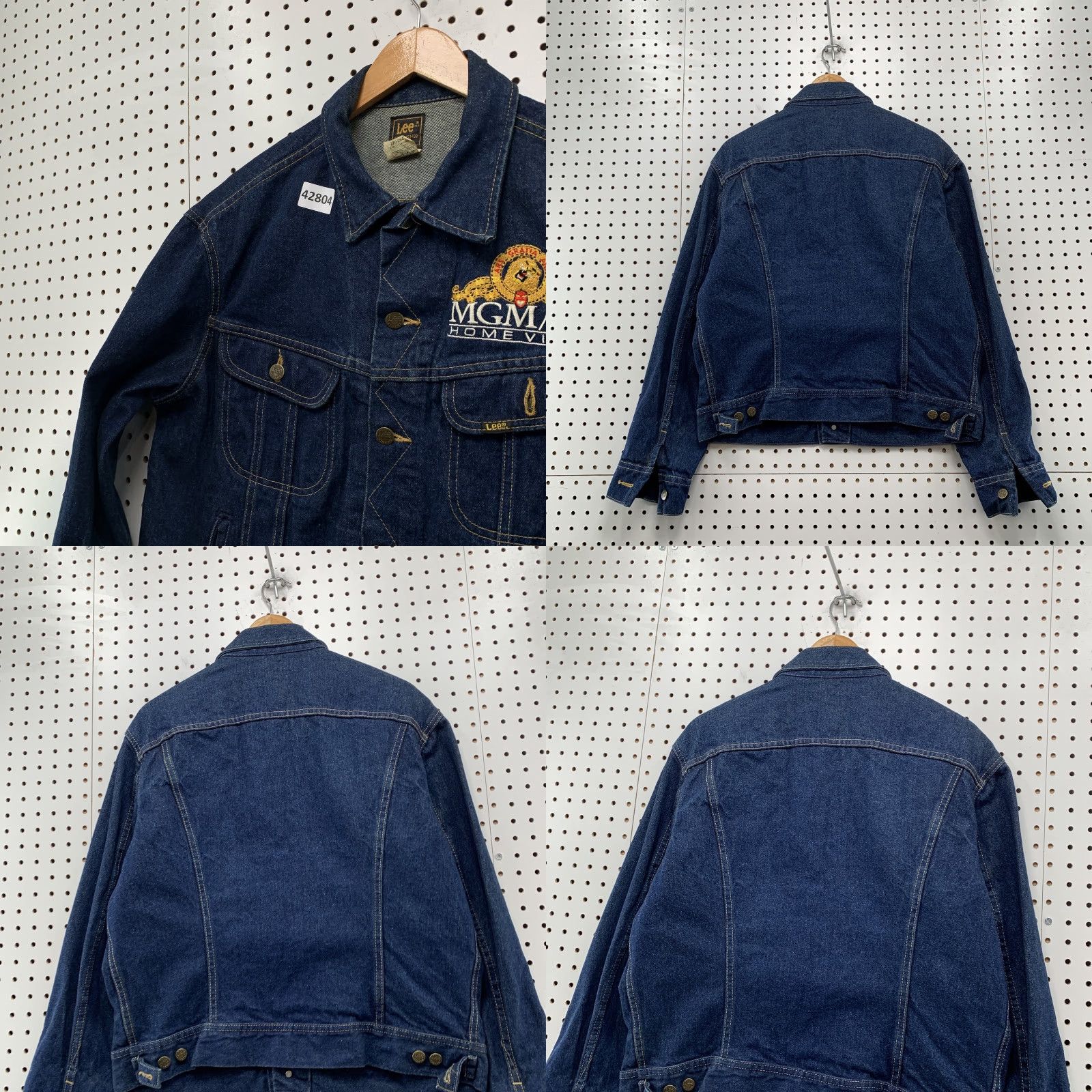 Lee VINTAGE Lee Denim Jacket Bomber Medium Blue Cotton 70s USA Mens Size US M / EU 48-50 / 2 - 8 Thumbnail