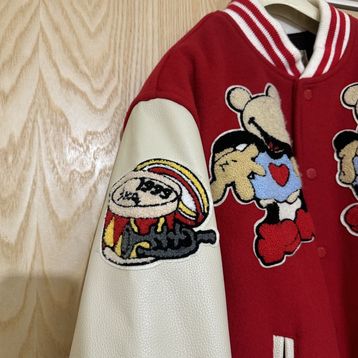 Japanese Brand × STILLZ ABCD Jose Wong ‘A boy can’t dress’ teddy varsity jacket. Size US L / EU 52-54 / 3 - 4 Thumbnail