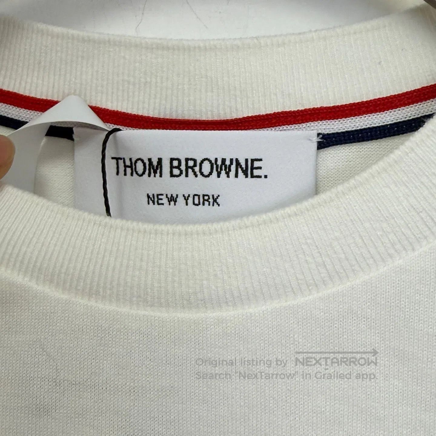 Thom Browne Thom Browne White Four Stripe Short Sleeve| Size S / US 4 / IT 40 - 2 Thumbnail