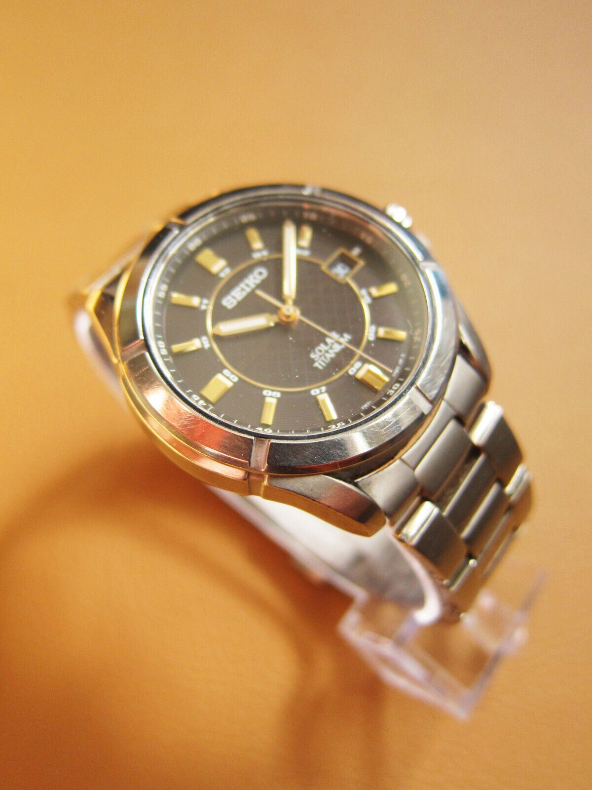 Seiko SEIKO V147-0AB0 Solar Titanium Men's Watch Black Dial (JDM) Size ONE SIZE - 2 Thumbnail