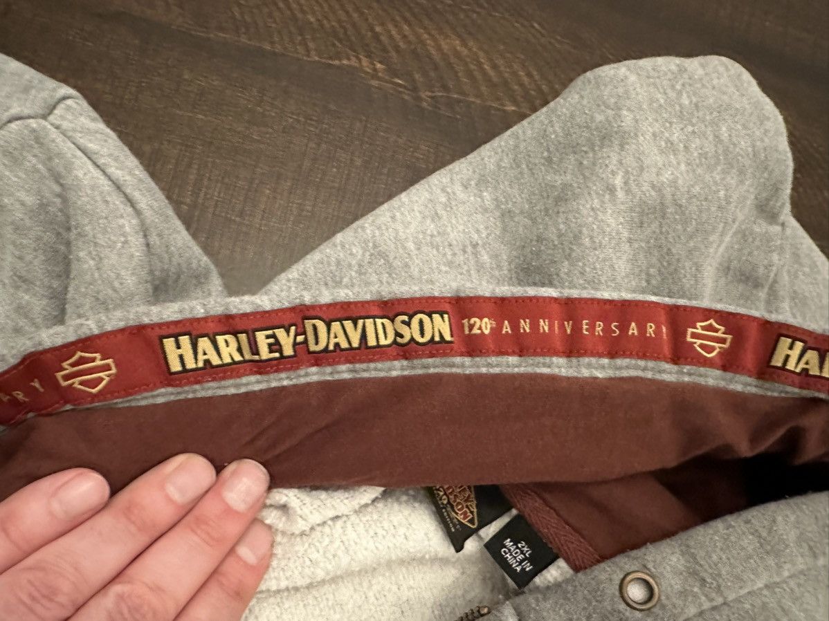 Harley Davidson Harley-Davidson Men's 2XL 120th Anniv. Full Zip Up Hoodie Size US XXL / EU 58 / 5 - 14 Thumbnail