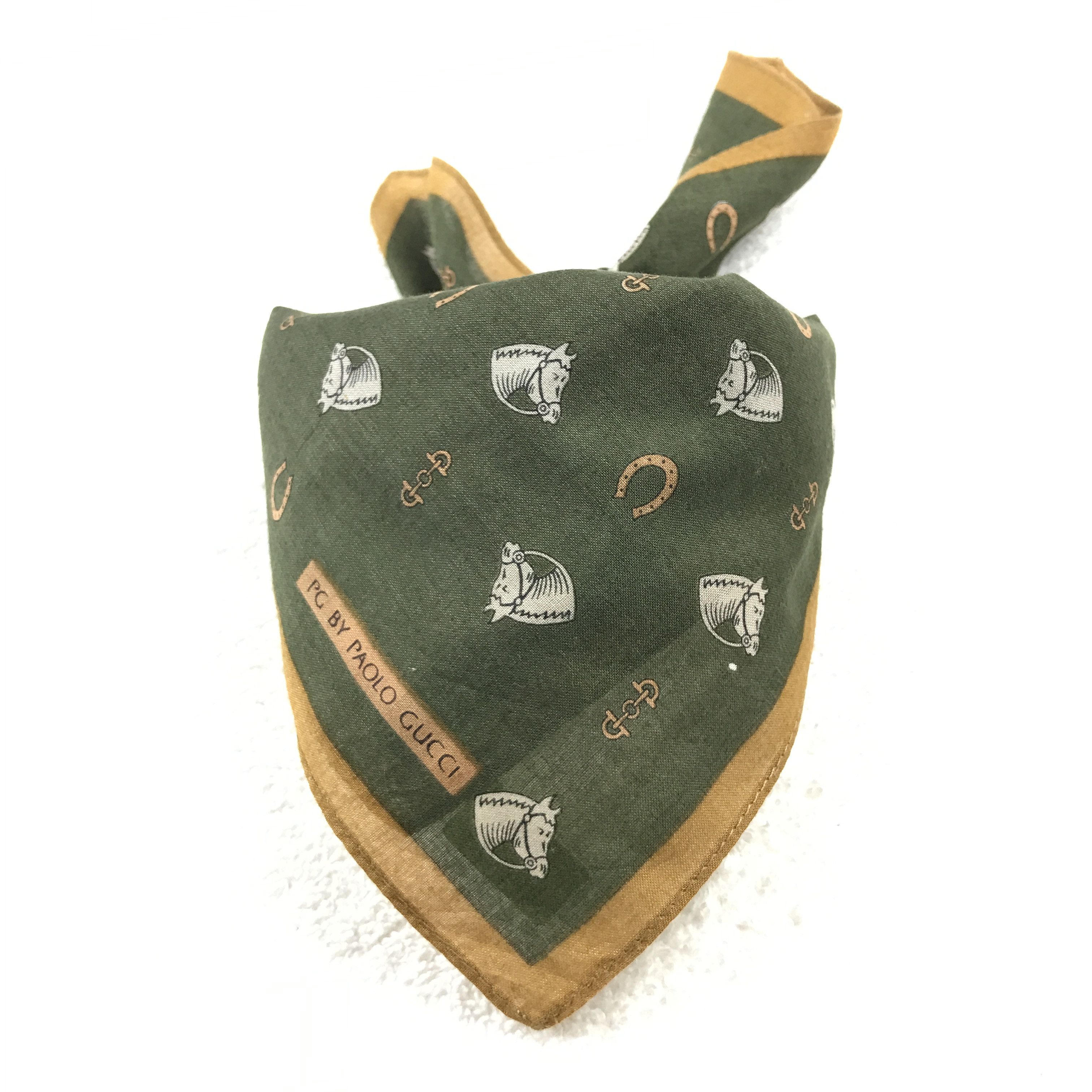 Paolo Gucci × Vintage Vintage Paolo Gucci Bandana Neckerchief Handkerchief Size ONE SIZE - 4 Thumbnail