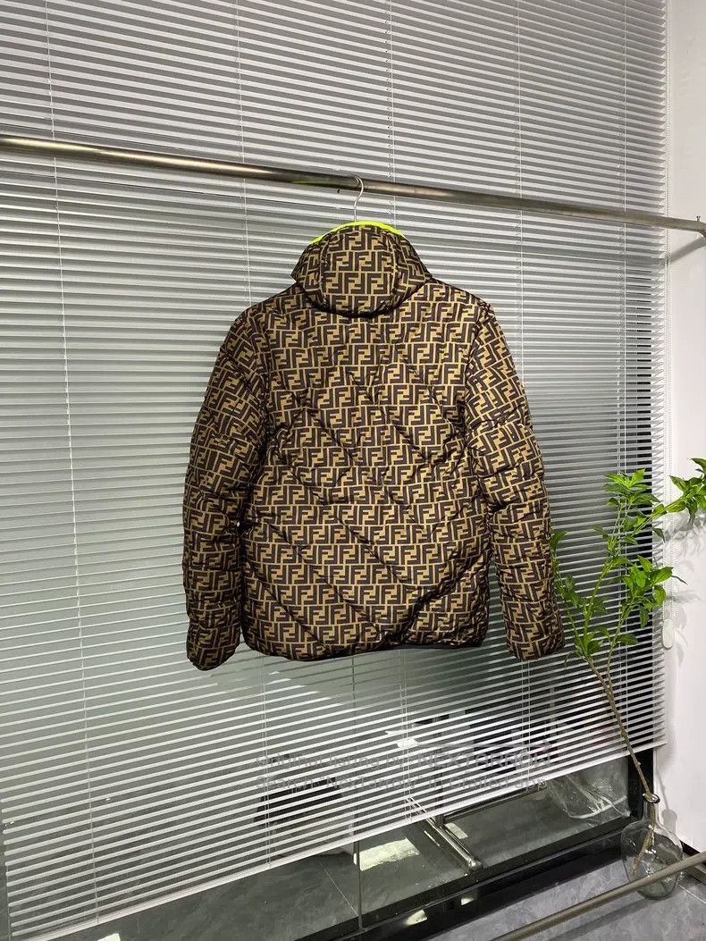 Fendi Fendi Double-Sided Puffer Coat with Monogram Print and Rem Size US M / EU 48-50 / 2 - 2 Thumbnail