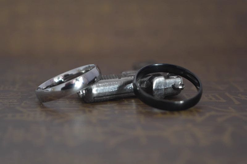 Jewelry Vintage Jewelry Rings Open Size Chrome Ring (Size 7-13) Size ONE SIZE - 4 Thumbnail