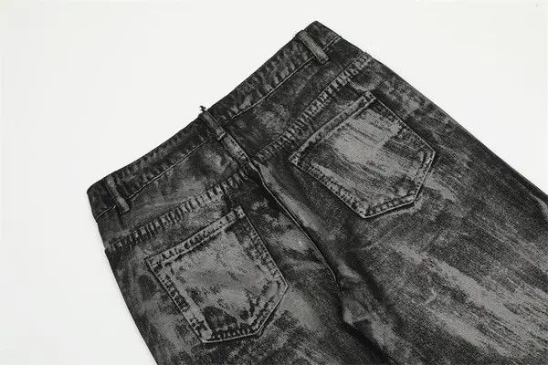 VIBE Punk men's ink-splashed dirty loose straight jeans Size US 32 / EU 48 - 4 Thumbnail