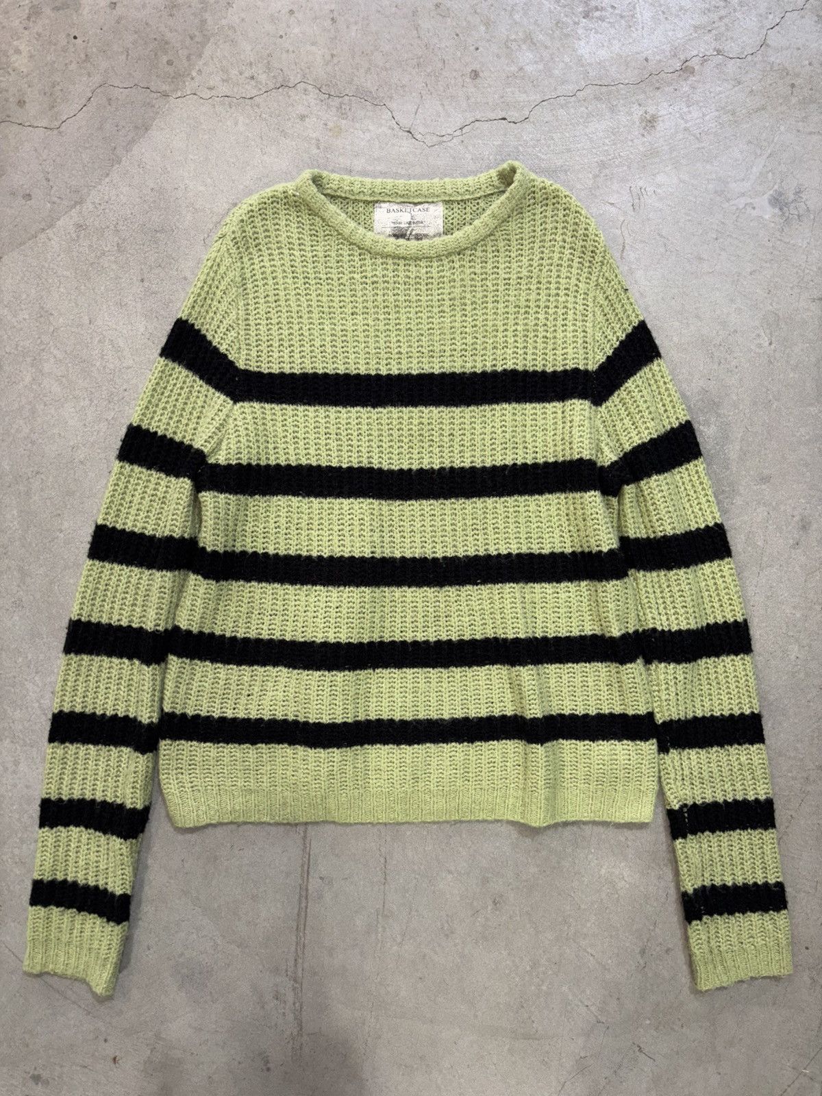 basketcase gallery Basketcase Gallery Slink Knit ‘PUKE green’ Size US L / EU 52-54 / 3 - 1 Thumbnail