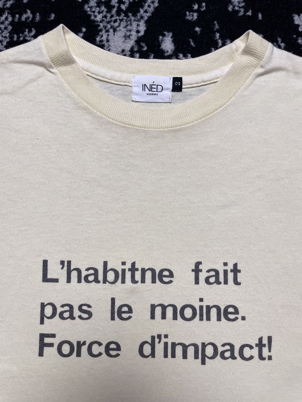 🔥rare find🔥 INED homme poem tee By Yohji Yamamoto