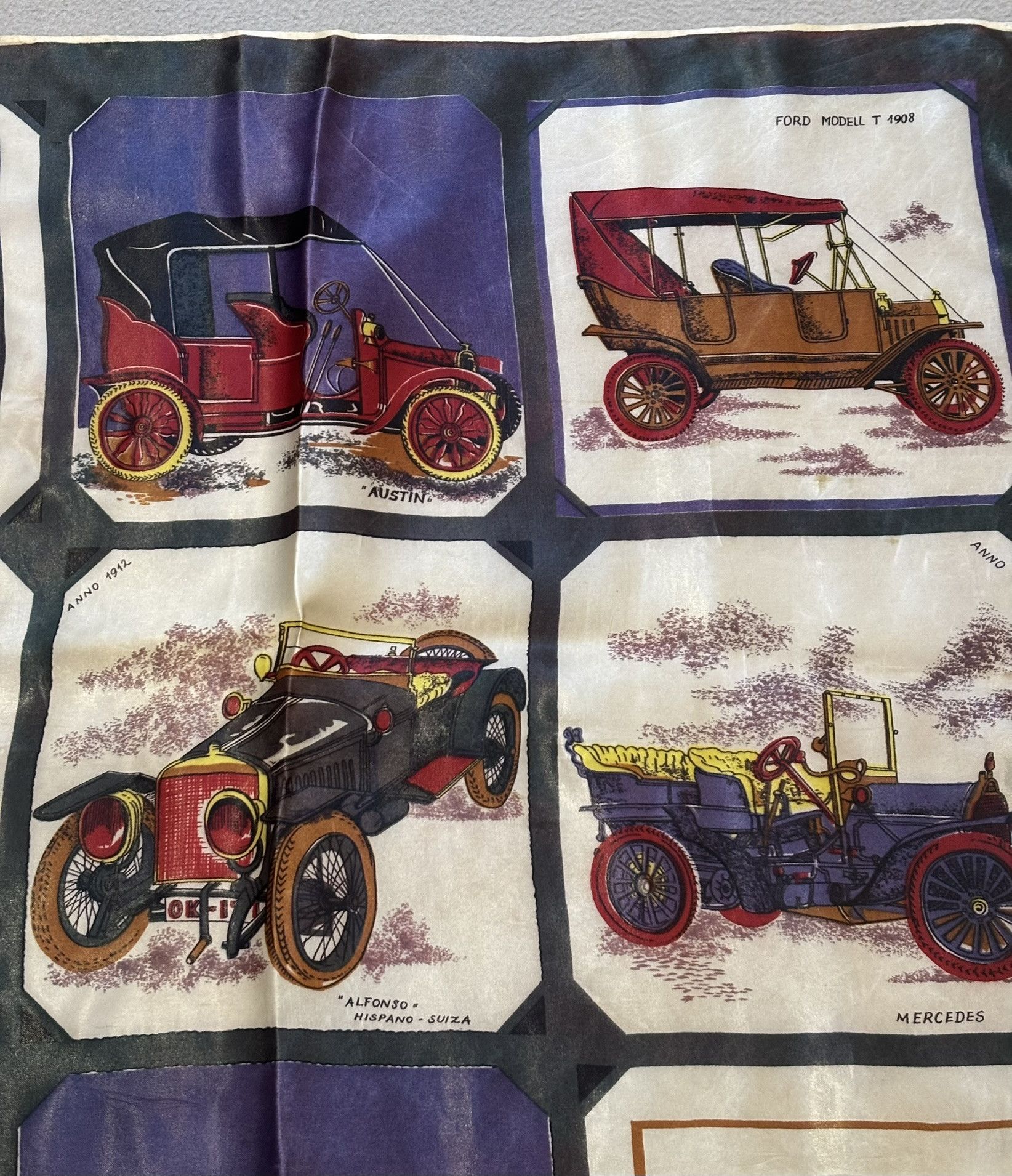 Other Scarf/Scarf Old cars Vintage cars 60s/70s Size ONE SIZE - 3 Thumbnail
