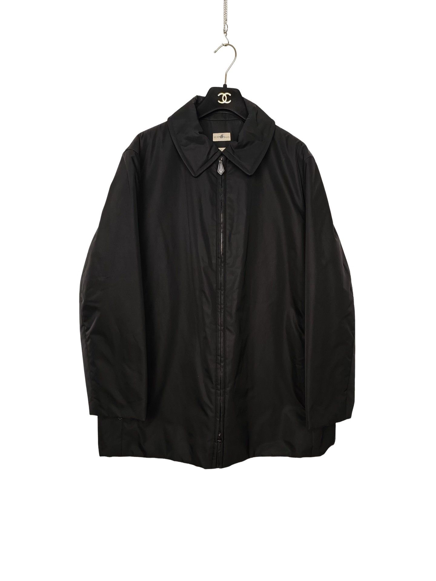 Hermes Hermes Leather Trim Zip Jacket Size L Size US L / EU 52-54 / 3 - 1 Thumbnail