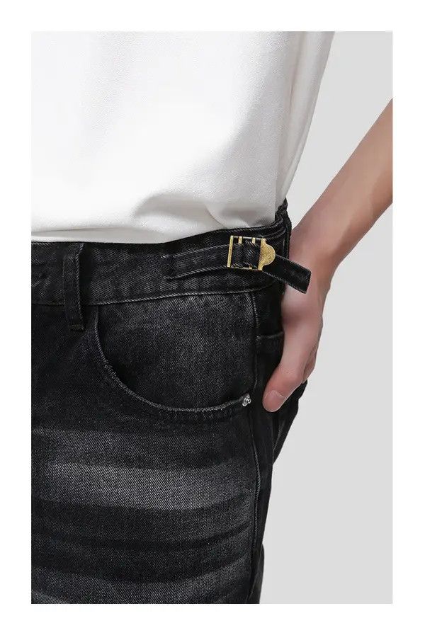 VIBE Black washed loose straight jeans Size US 32 / EU 48 - 5 Thumbnail