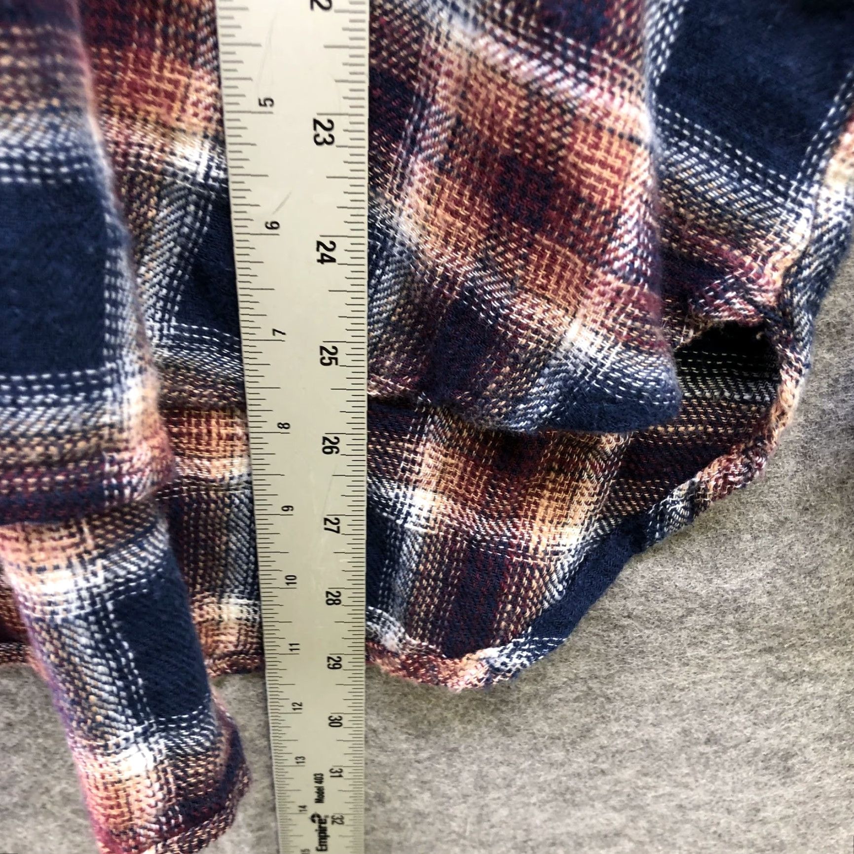 Kohl's NWT Kohl's So Boyfriend Hooded Flannel Shirt Womens Juniors M Blue Relaxed Shirt Size M / US 6-8 / IT 42-44 - 7 Thumbnail