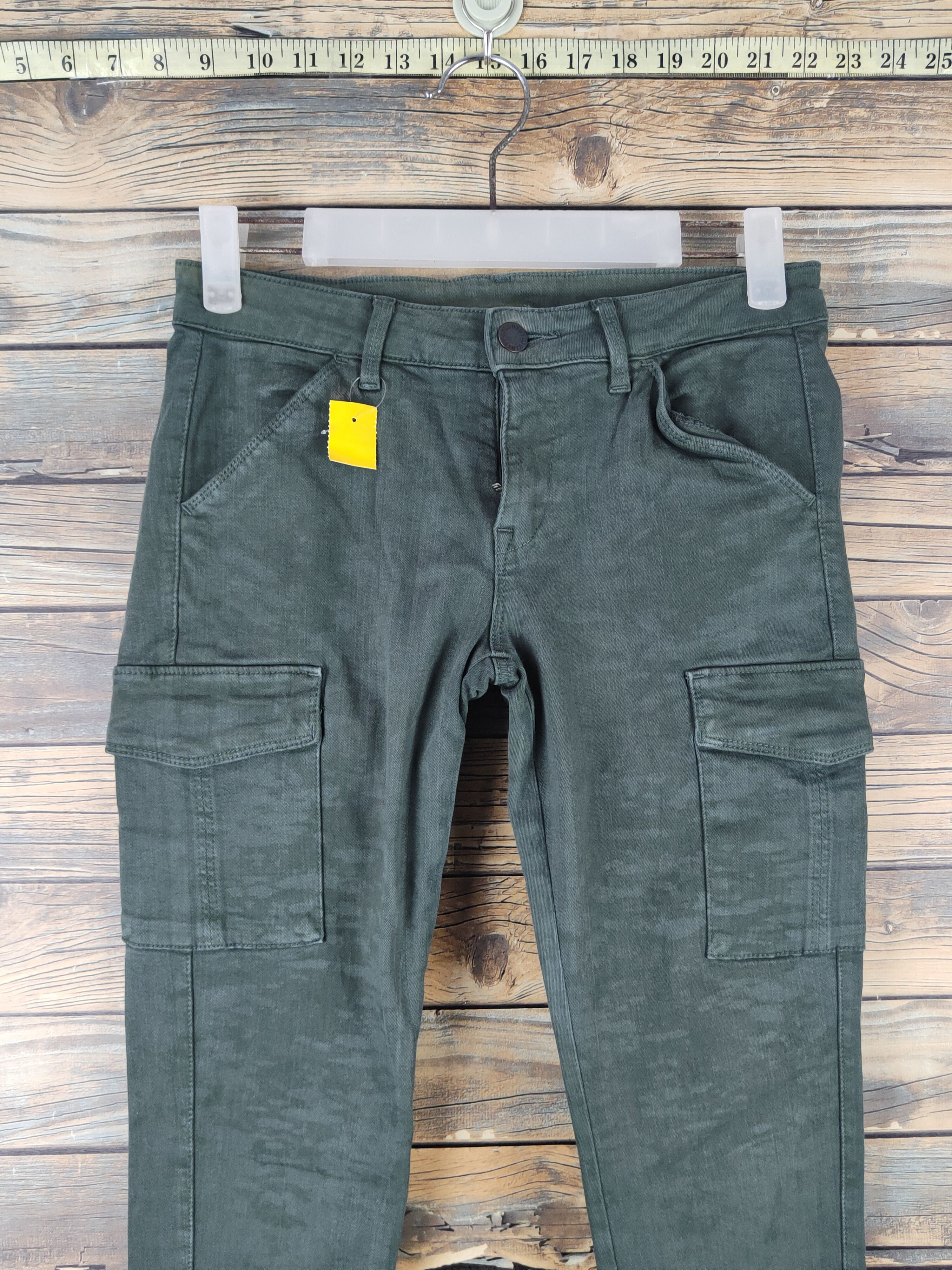 Japanese Brand DL Uniqlo Dark Green Multipocket Cargo Pants #2612 Size 25" / US 0 / IT 36 - 2 Thumbnail