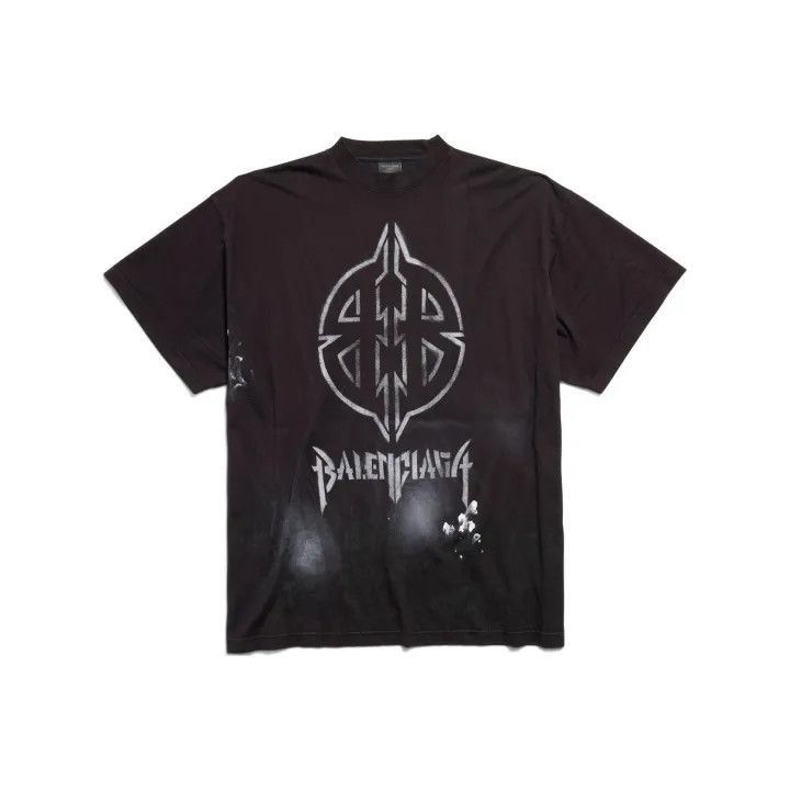 Balenciaga Graphic Print Oversized T-Shirt 0079-2507
