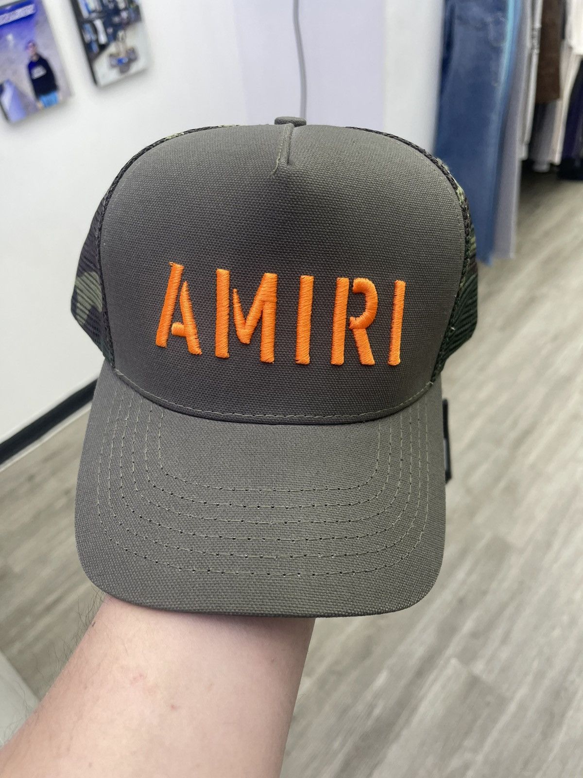 Amiri Amiri core logo hat camo/orange Size ONE SIZE - 1 Thumbnail