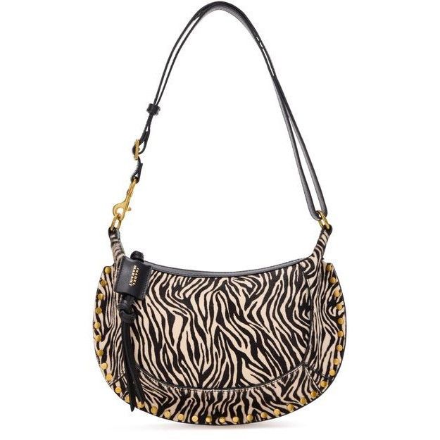 Isabel Marant ISABEL MARANT Oskan Moon Zebra Leather Shoulder Bag New & Au Size ONE SIZE - 1 Thumbnail