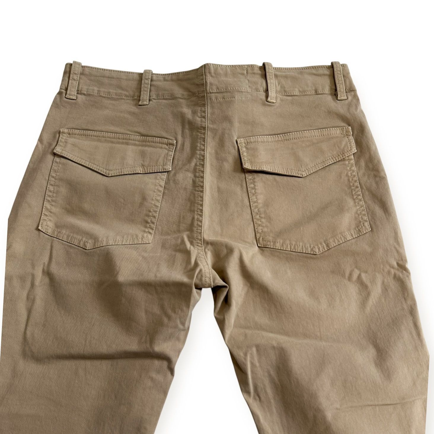 Nili Lotan Nili Lotan Jenna Cropped Raw-Edge Pants, Beige/Khaki, Size 4 Size 27" / US 4 / IT 40 - 8 Thumbnail