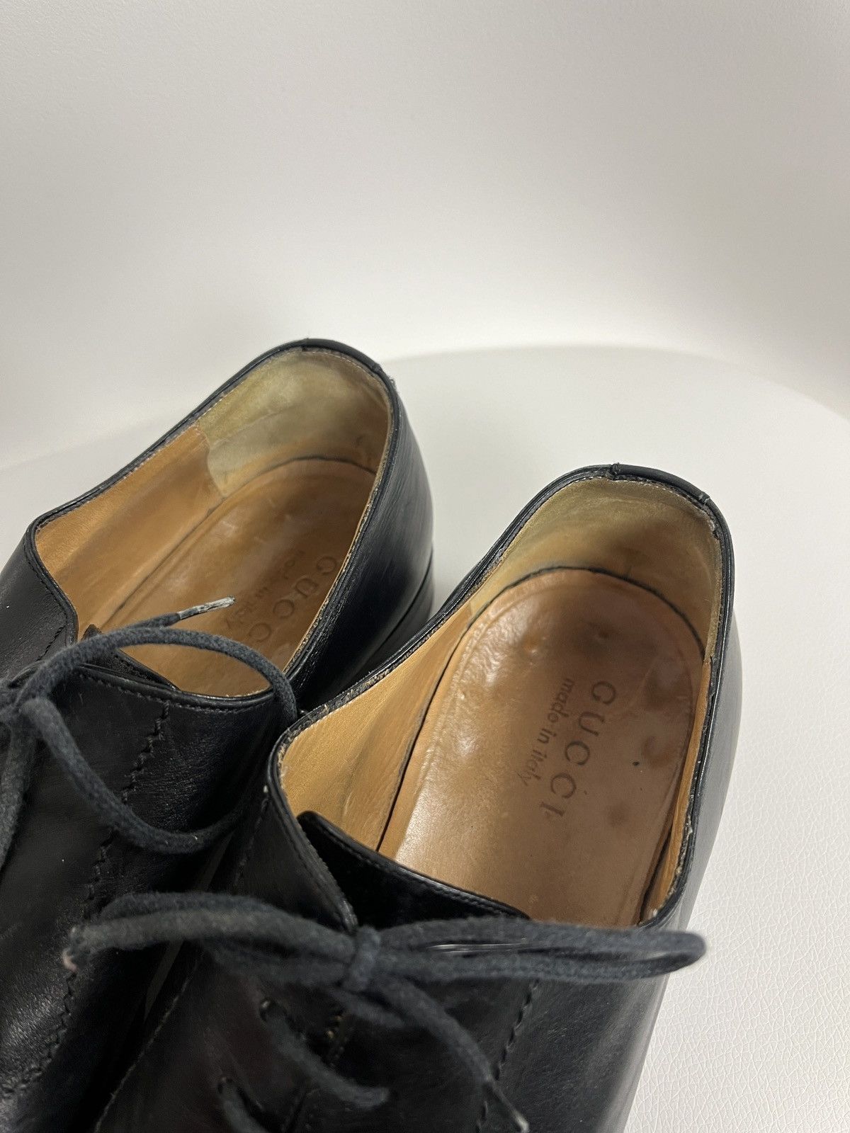 Gucci × Vintage Gucci Leather Oxford Dress Lace-Up Shoes Cap Toe Derby US 10 Size US 10 / EU 43 - 9 Thumbnail