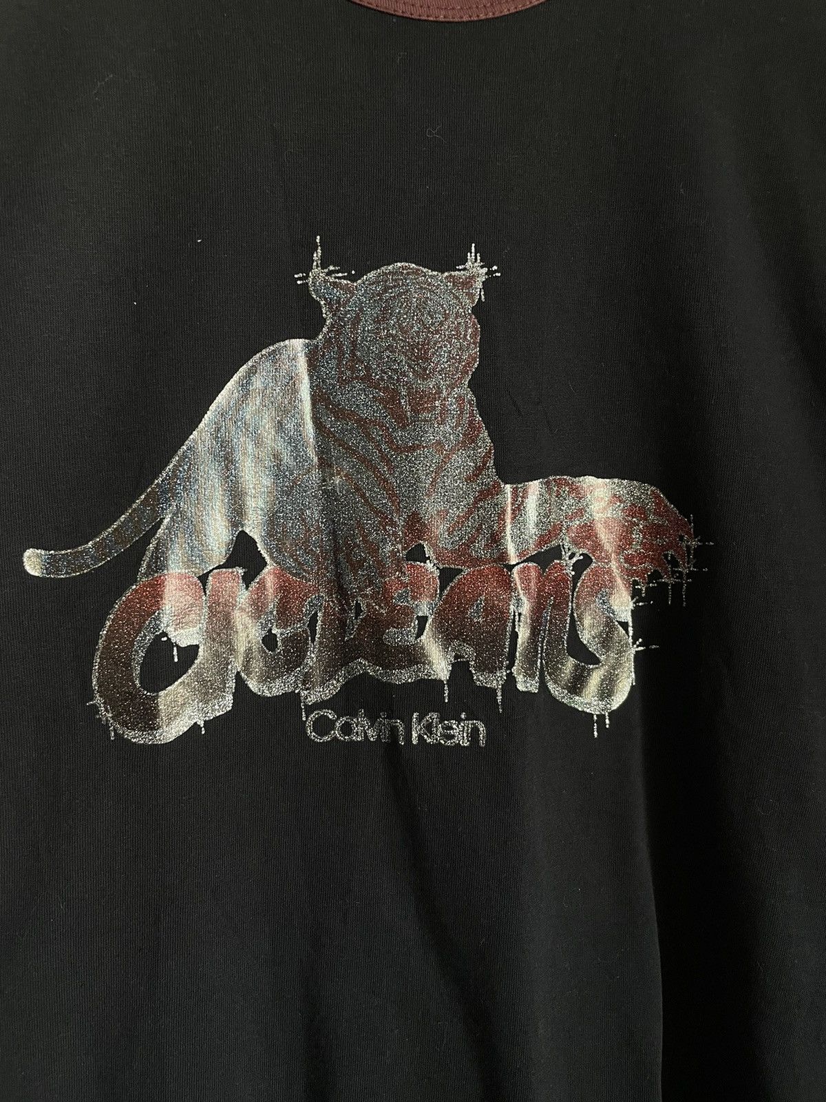 Calvin Klein Vintage Archive Calvin Klein Jeans Tiger Longsleeve Opium Size L / US 10 / IT 46 - 5 Thumbnail