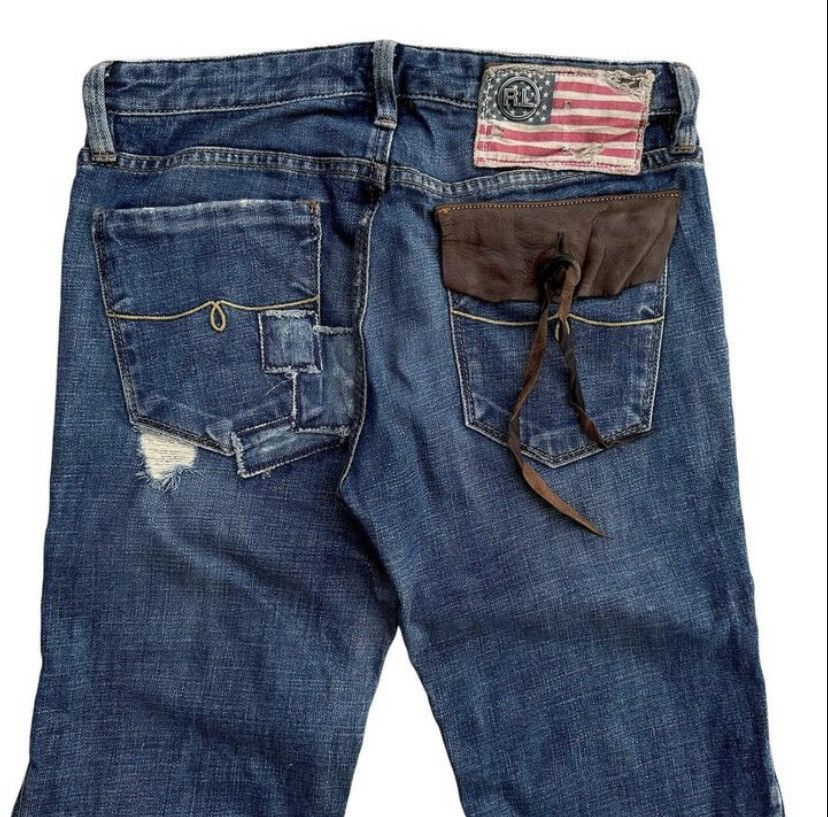 If Six Was Nine × Japanese Brand × Le Grande Bleu (L.G.B.) 💥Rare💥 Flare Ralph Lauren Patch Work Jeans Size US 28 / EU 44 - 4 Thumbnail