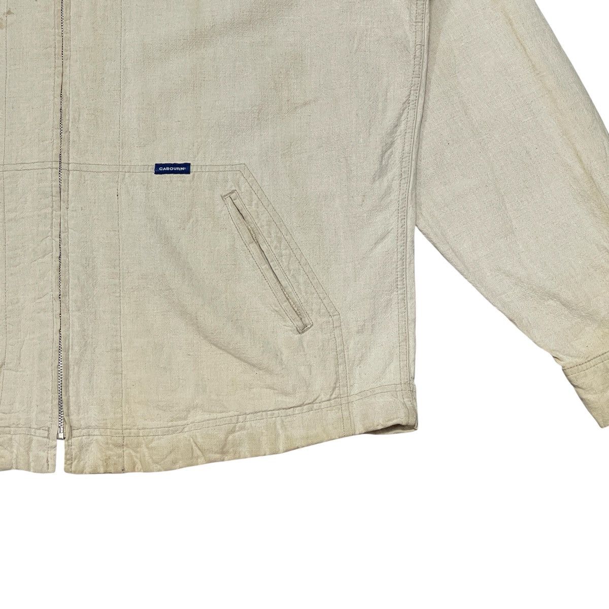 Nigel Cabourn Vintage Nigel Cabourn 80’s Linen Cotton Work Chore Jacket Size US XXL / EU 58 / 5 - 3 Thumbnail