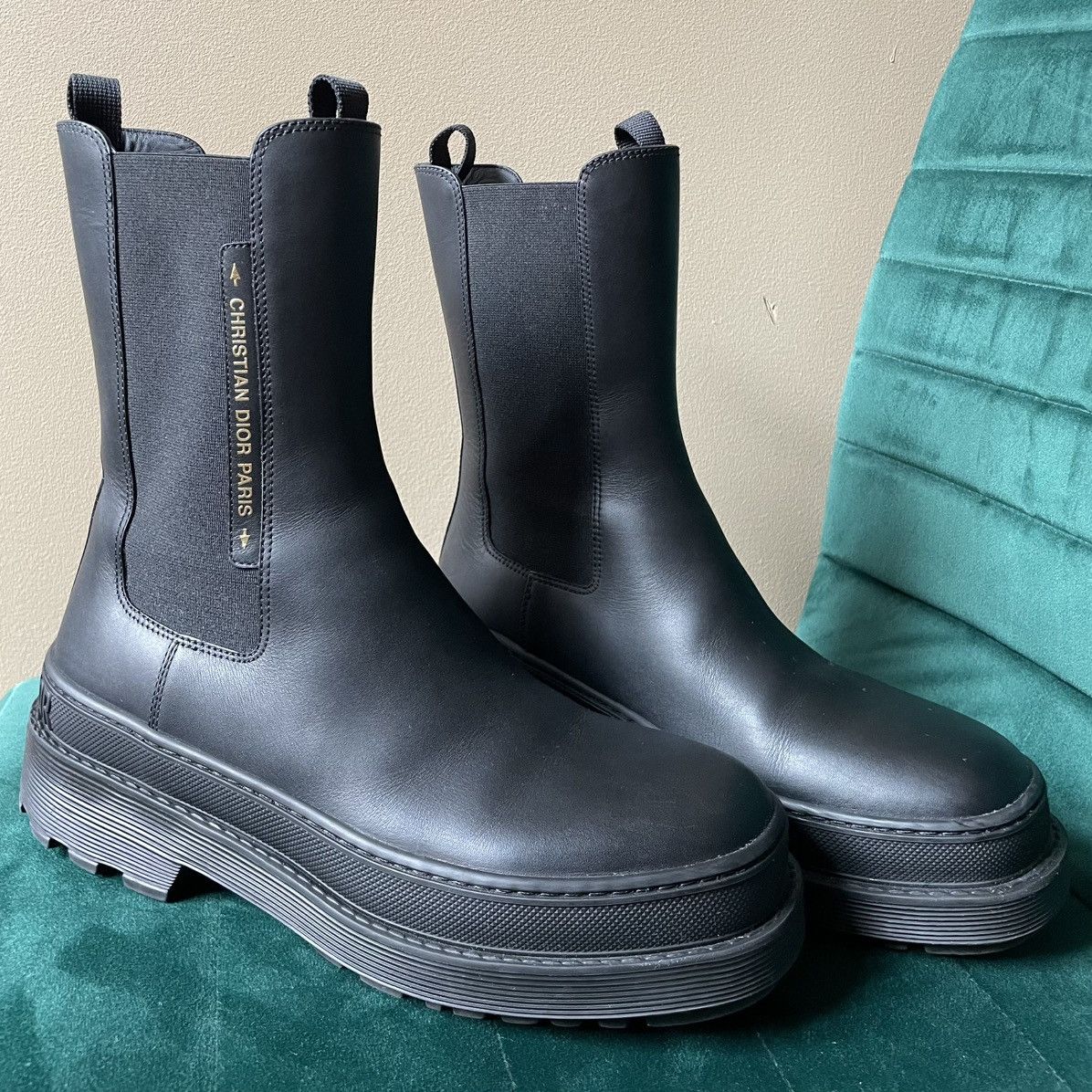 Dior Christian Dior Trial Boots - Black leather - Size EU 38.5 Size US 7.5 / IT 37.5 - 1 Thumbnail